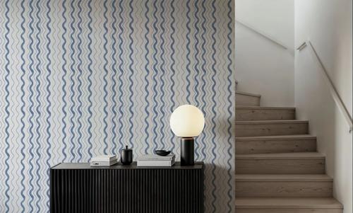 Wavy Stripes, Blue
