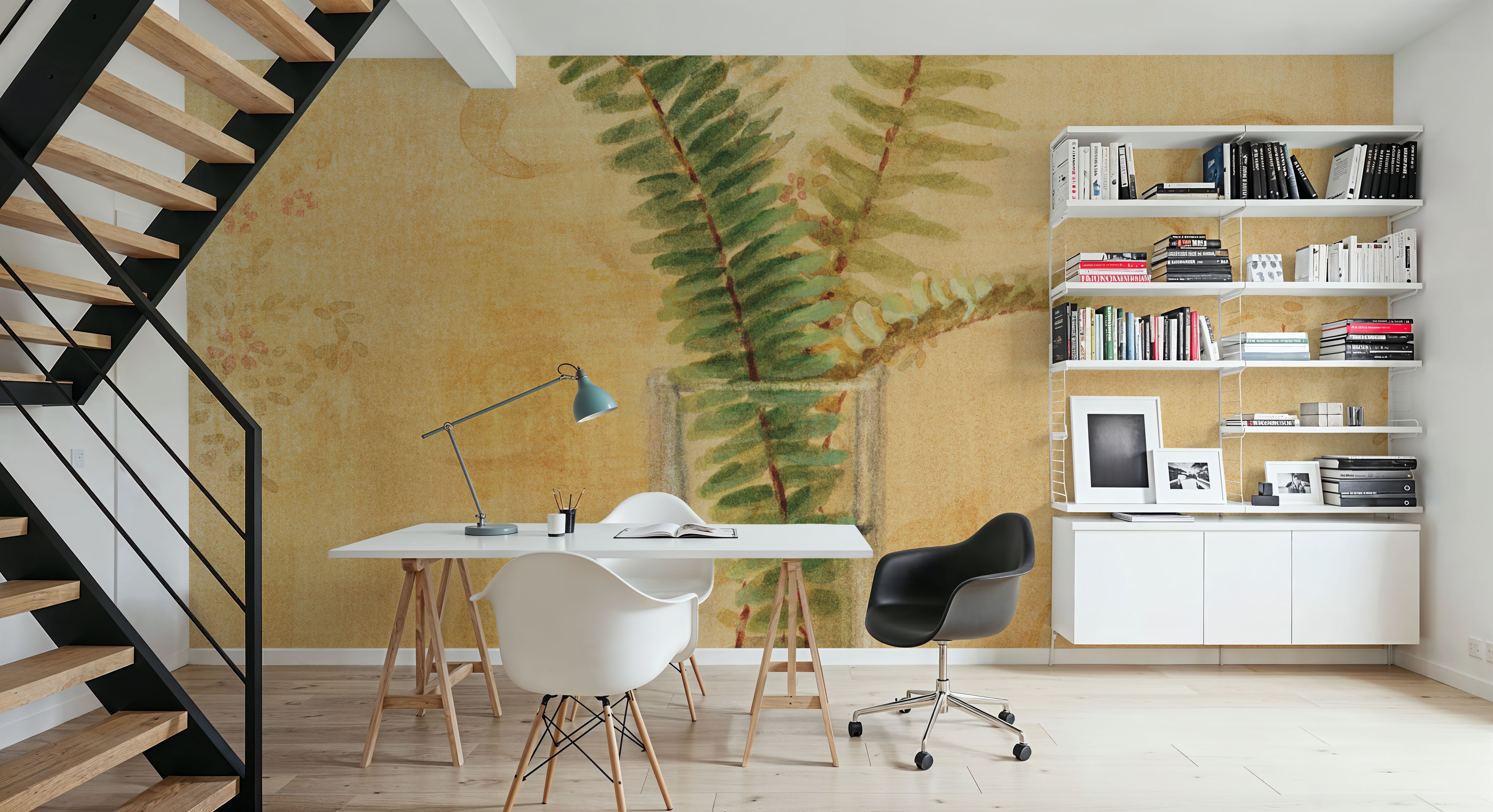 Ferns in Glass Vase II