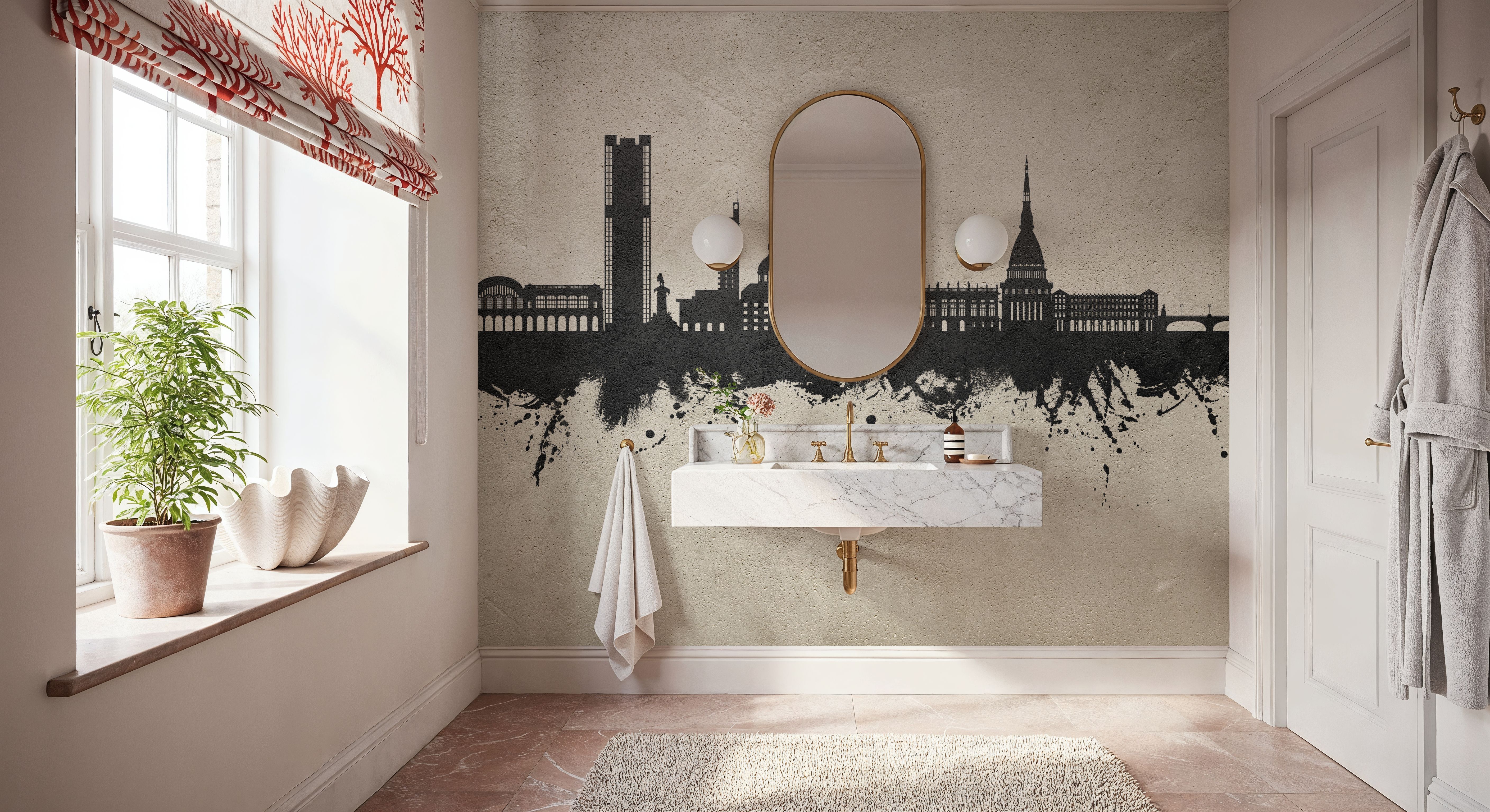 Turin Italy Concrete, Papier peint