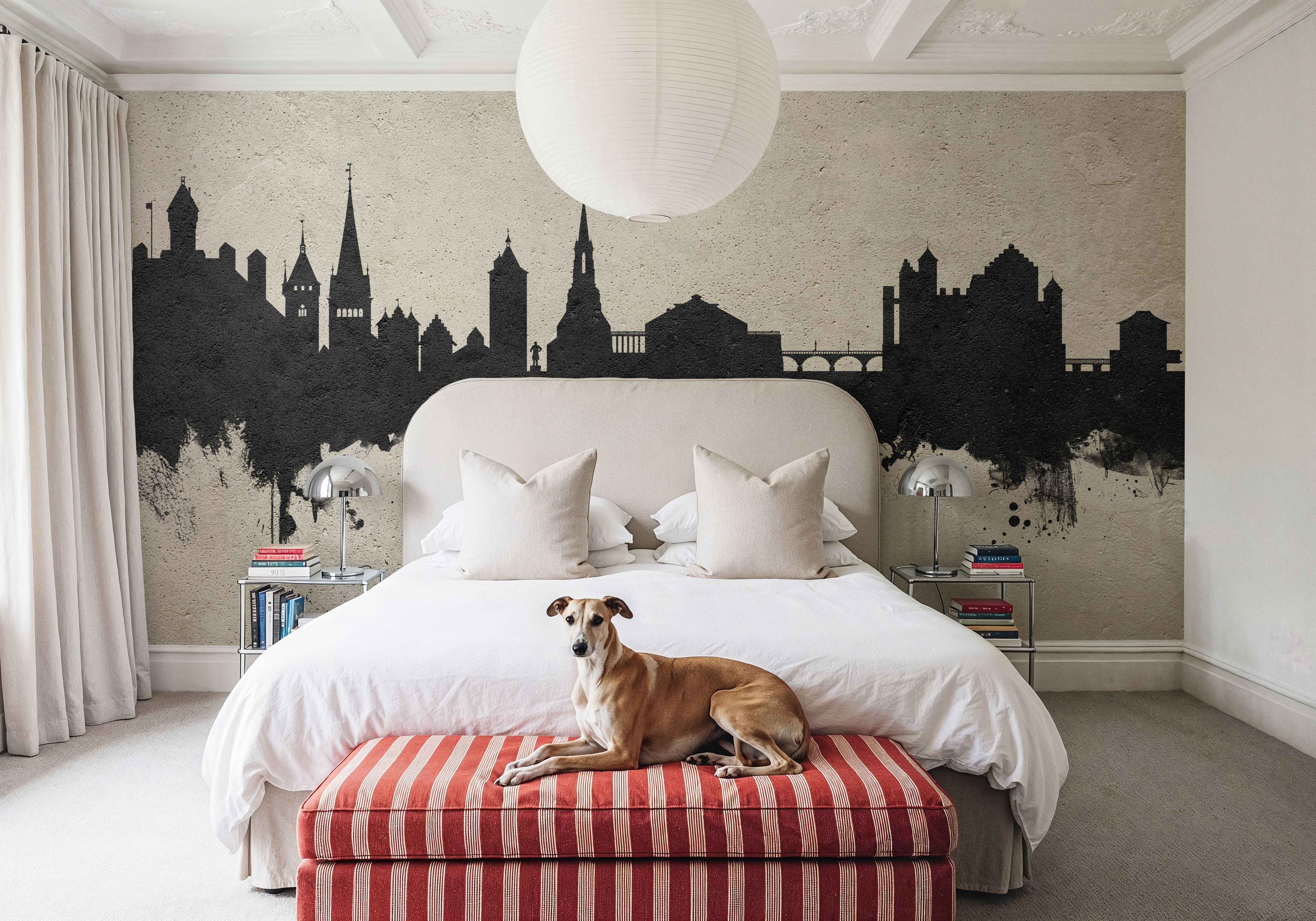 Schaffhausen Switzerland Skyline Concrete, Tapeten