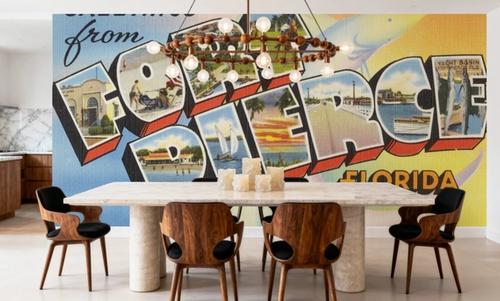 Greetings from Fort Pierce - Screenprint Postcard