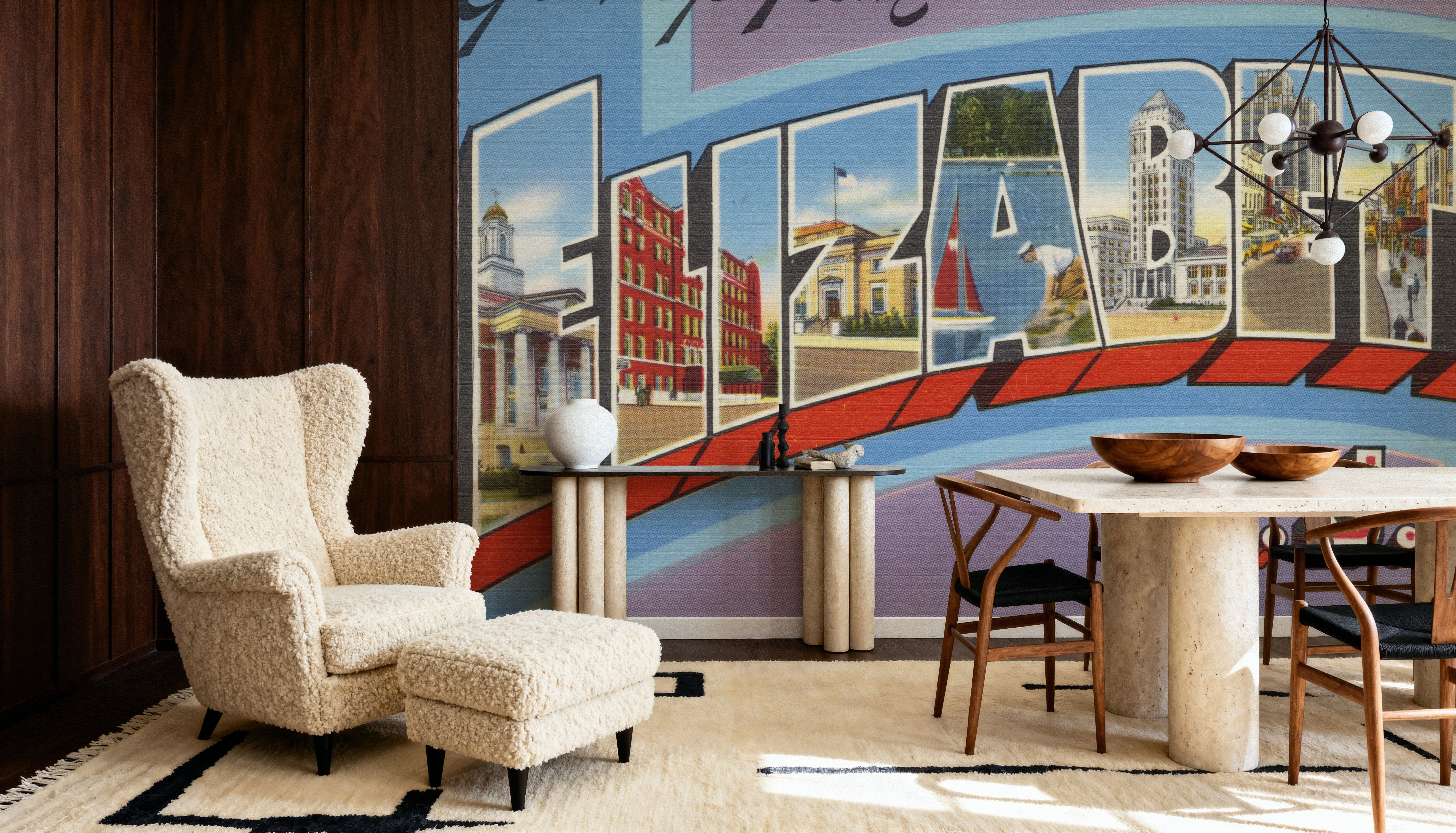 Greetings from Elizabeth - Screenprint Postcard