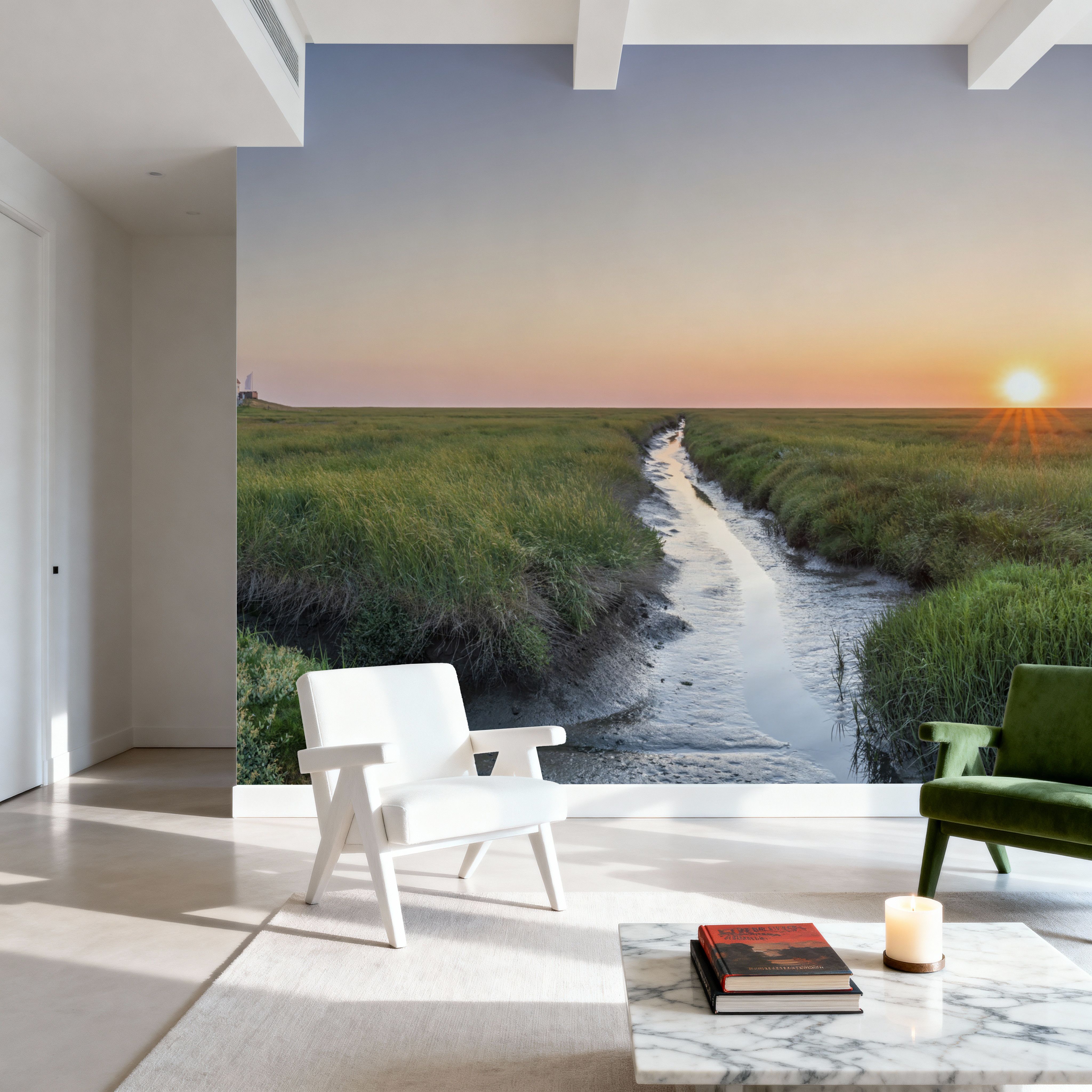 Westerheversand Sunset Panorama