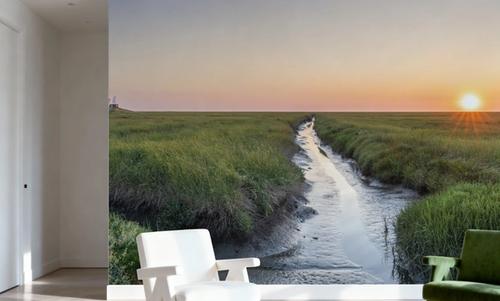 Westerheversand Sunset Panorama