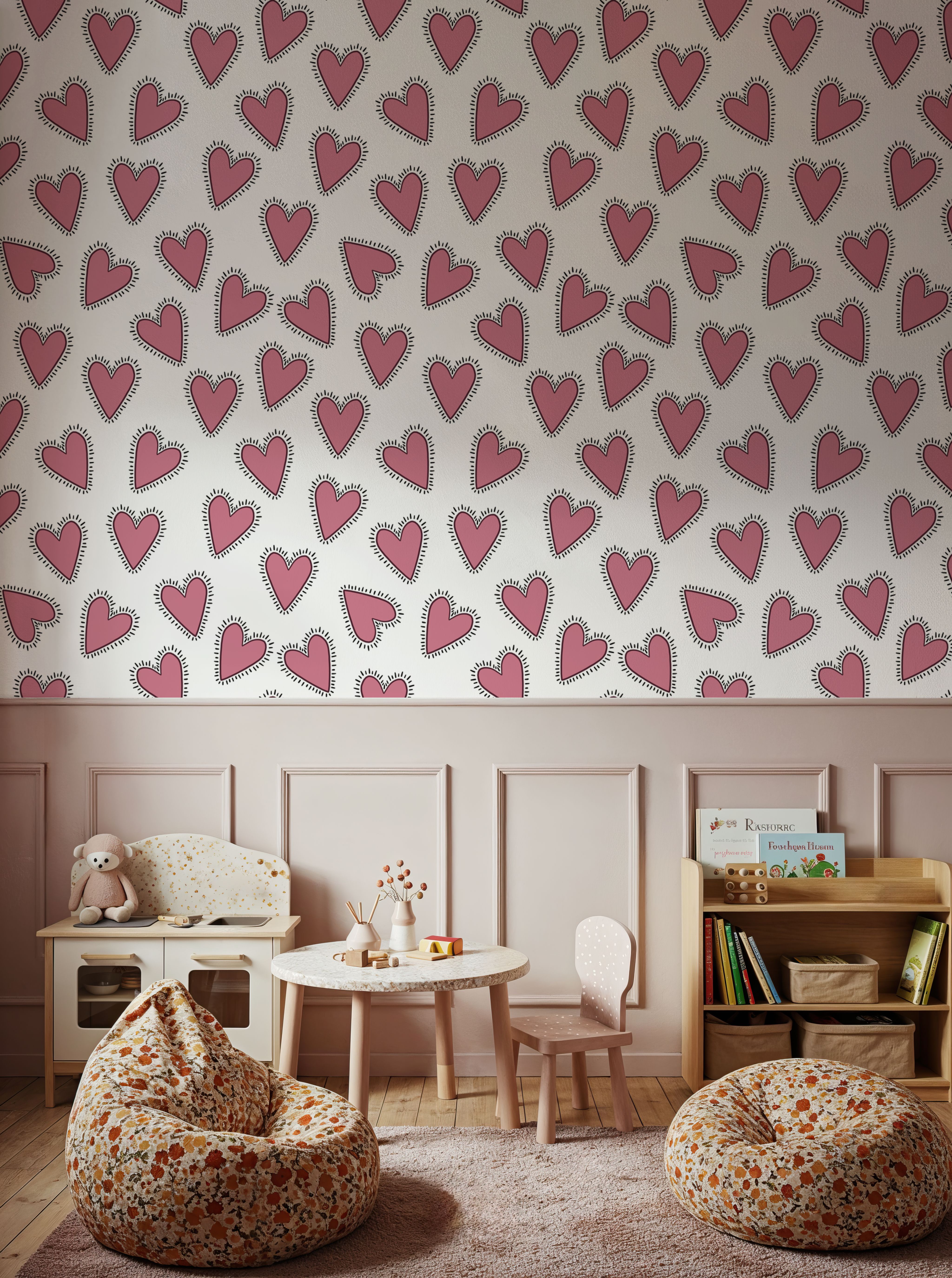 Iconic Pop Hearts, Rose Pink
