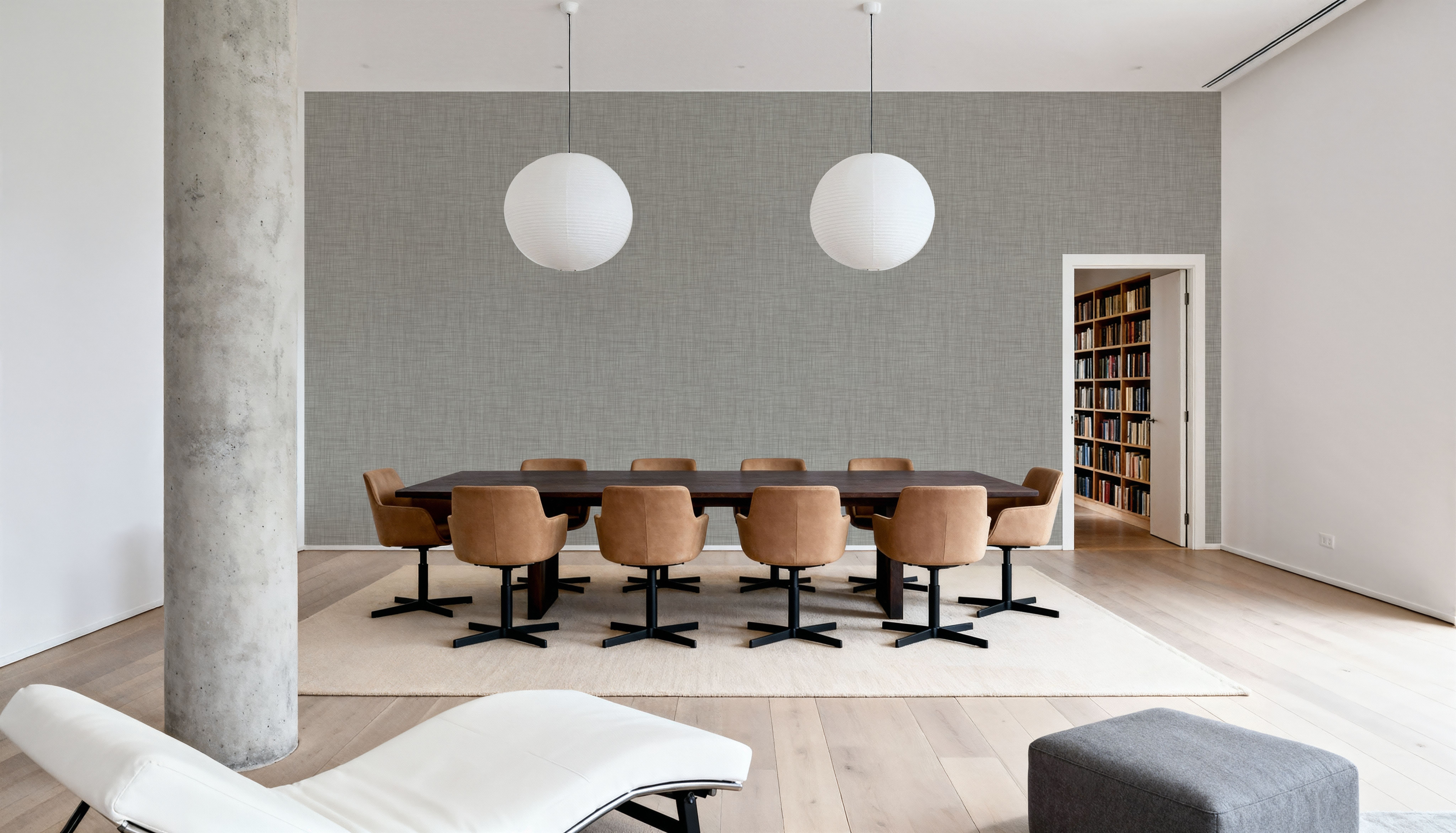 Mottled Linen Effect, Cloud Grey