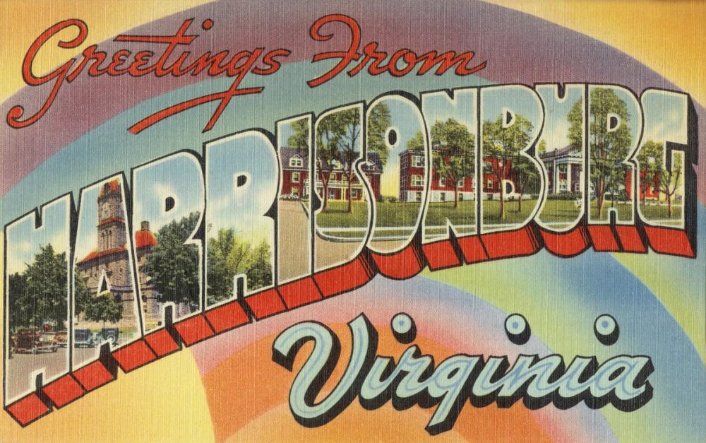 Greetings from Harrisonburg - Screenprint Postcard