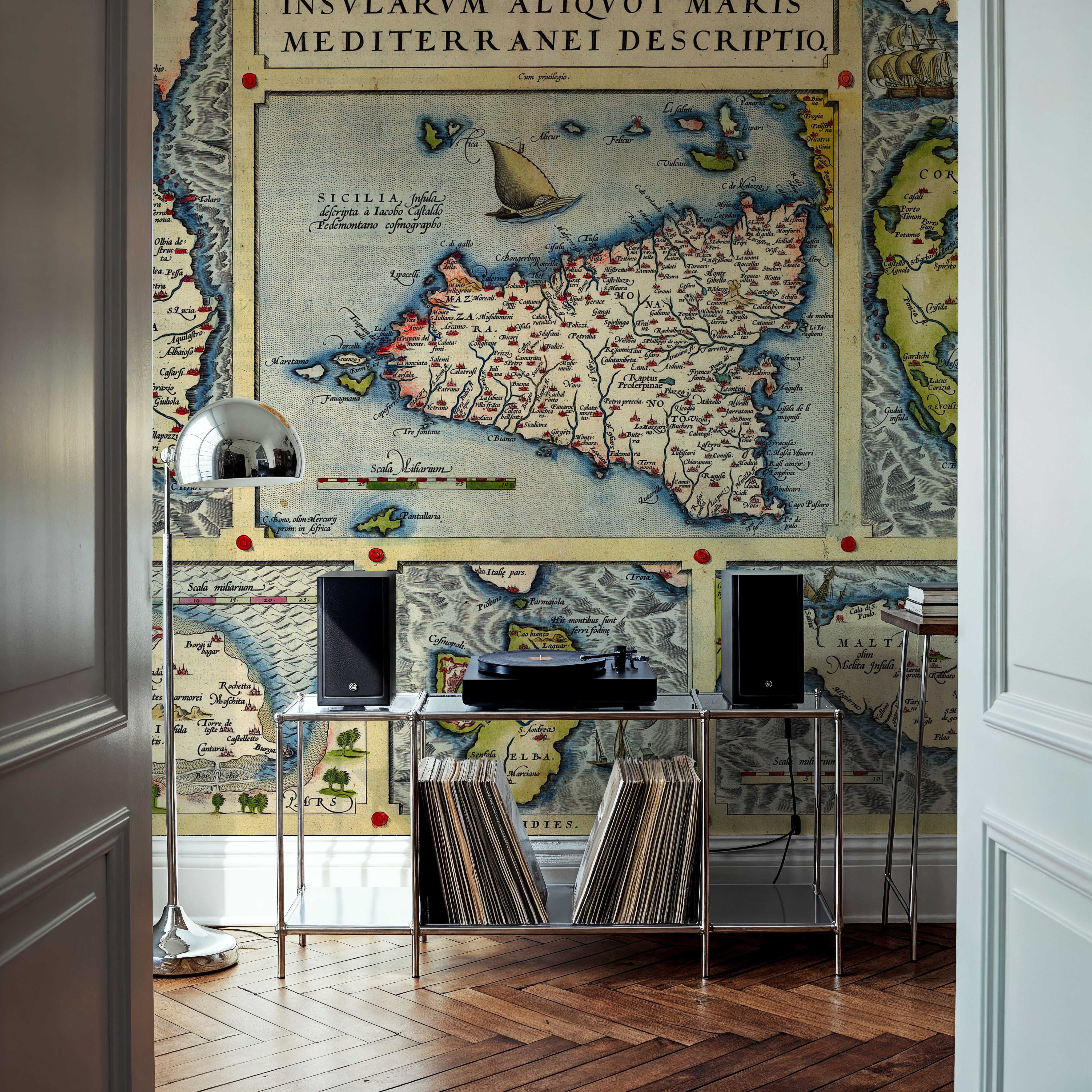 Old Map of Mediterranean Islands, 1570