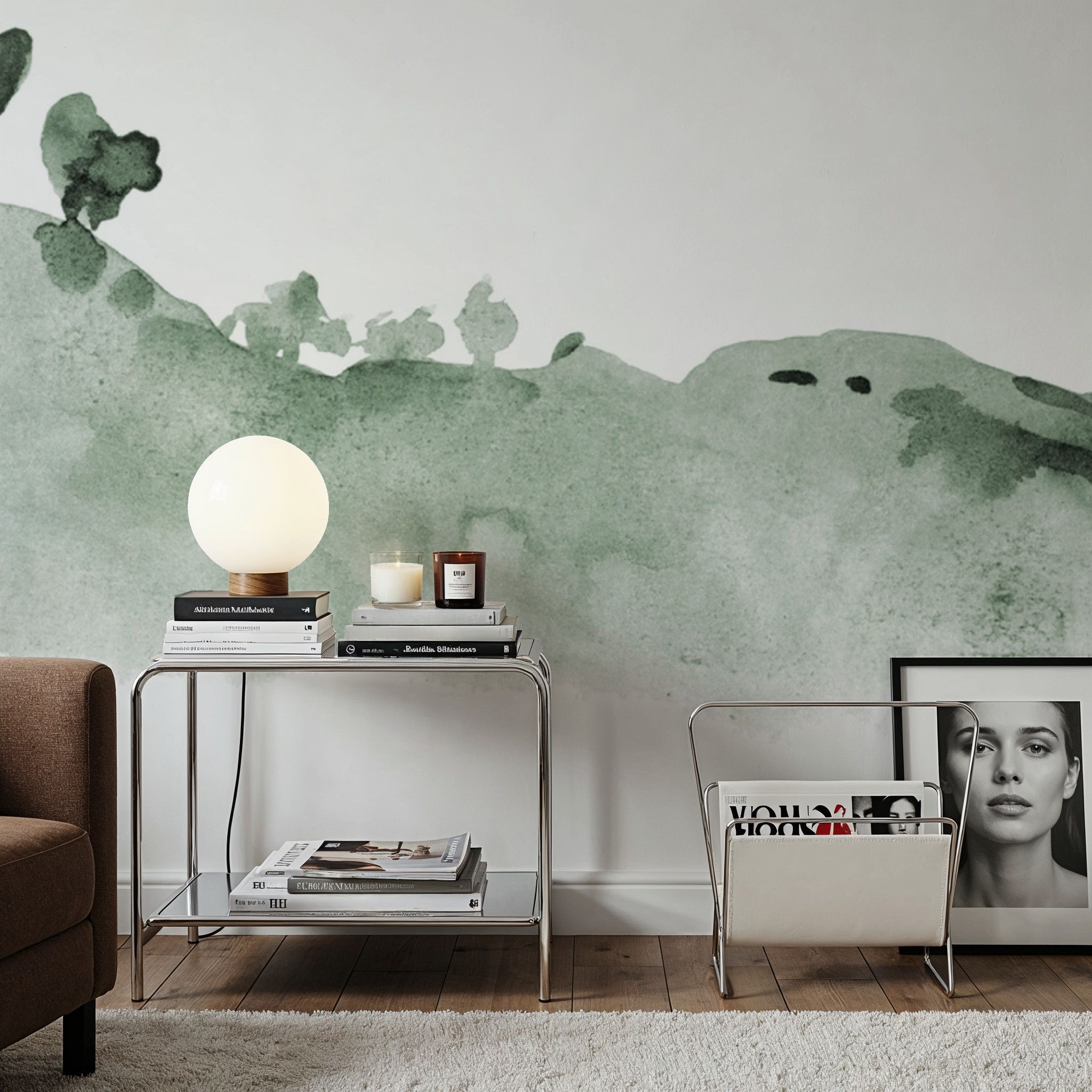 Tranquil Hillside, Forest Green