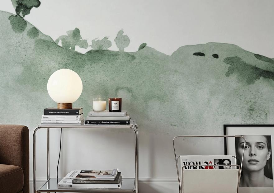 Tranquil Hillside, Forest Green