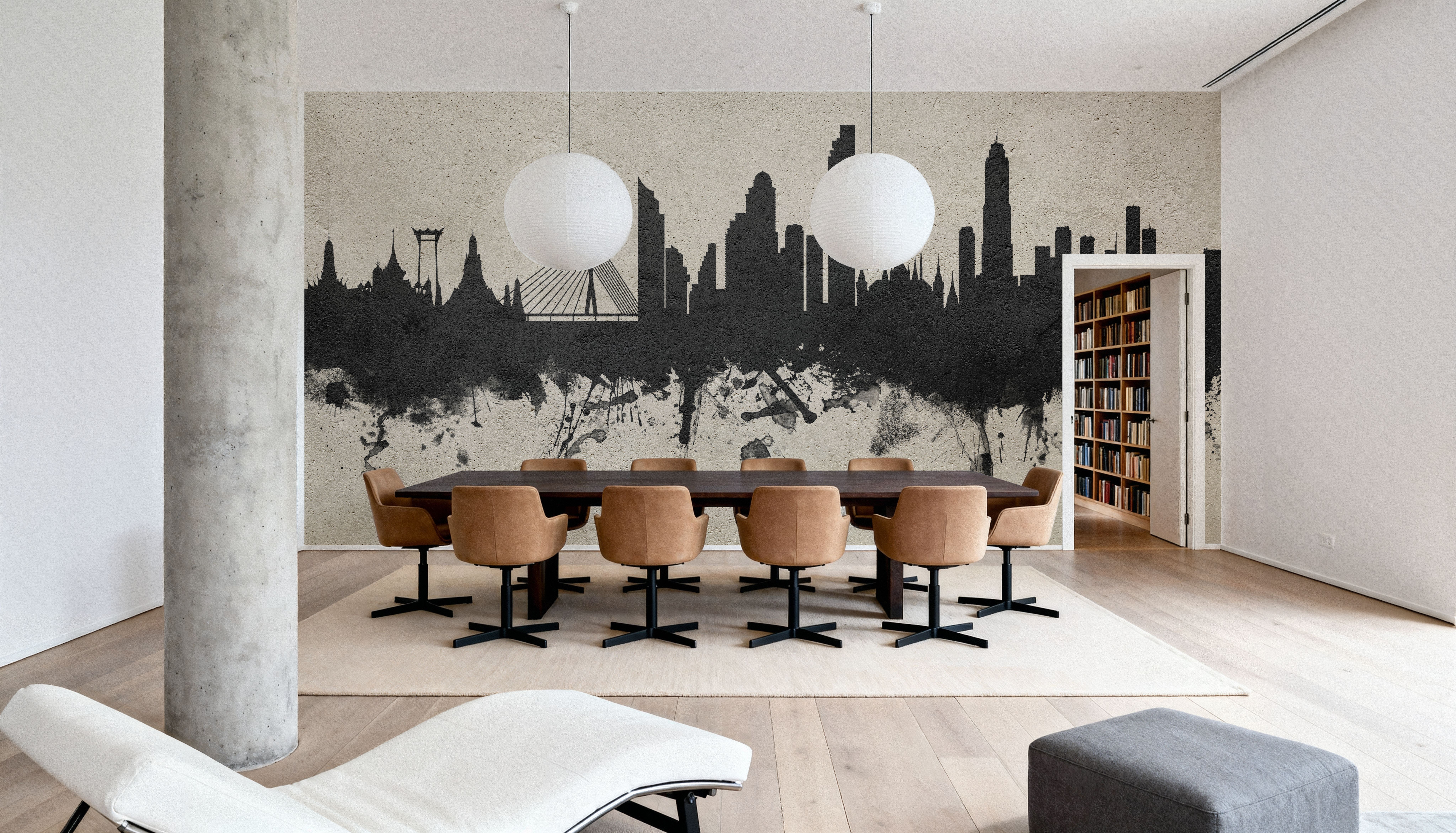 Bangkok Thailand Skyline Concrete