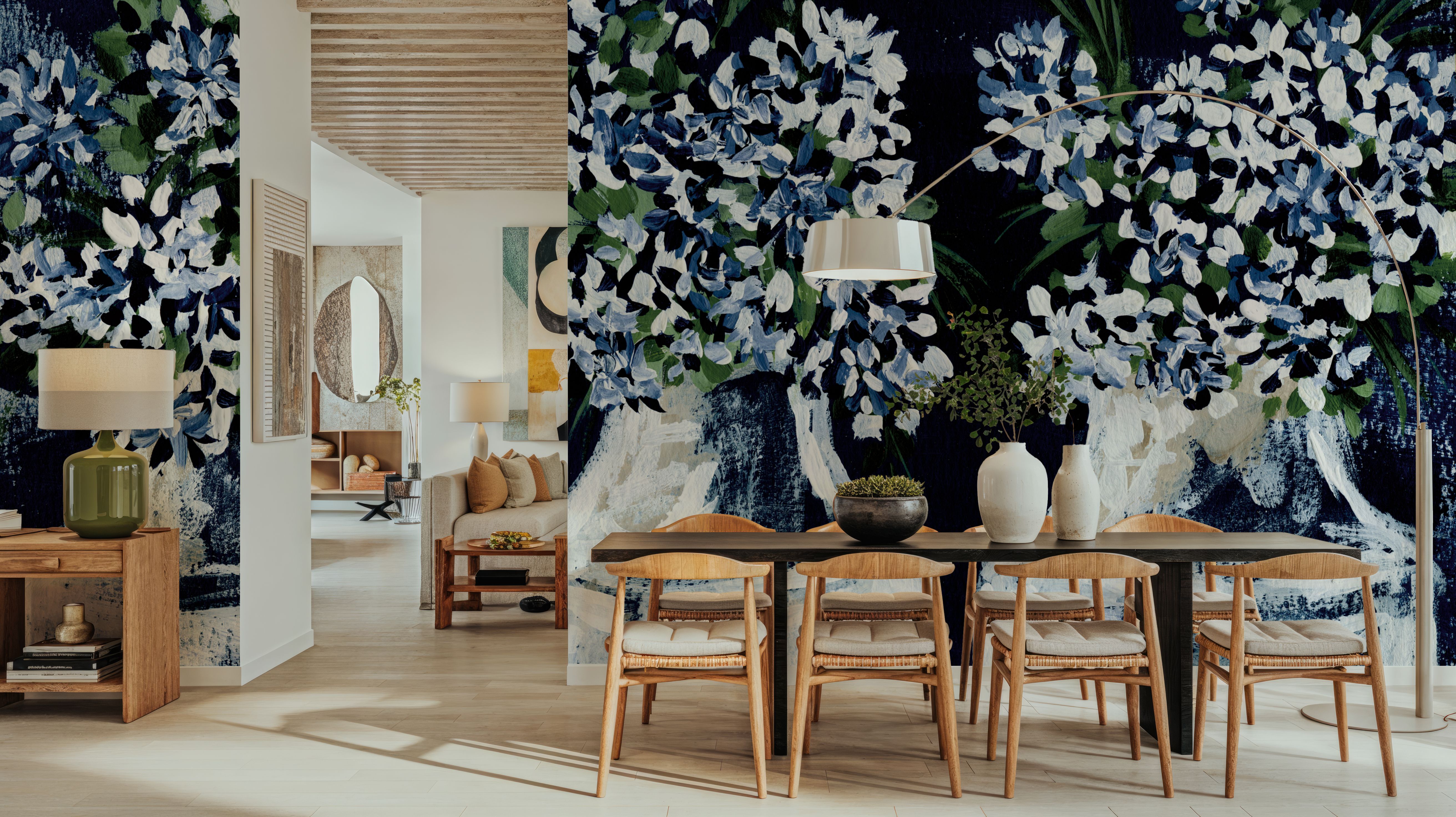 Florals in Glass, Carte da parati