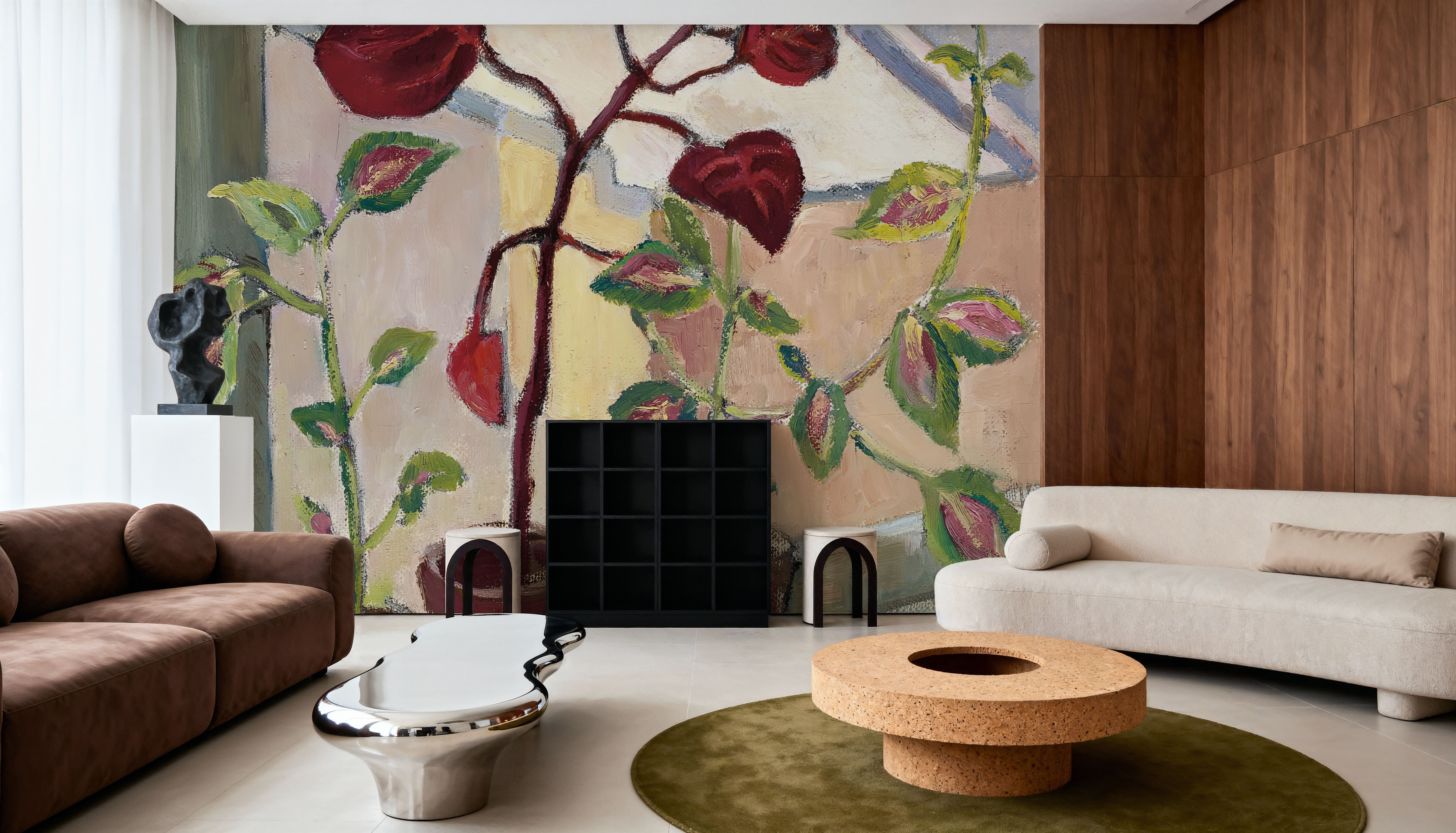 Red Leaves III, Papier peint