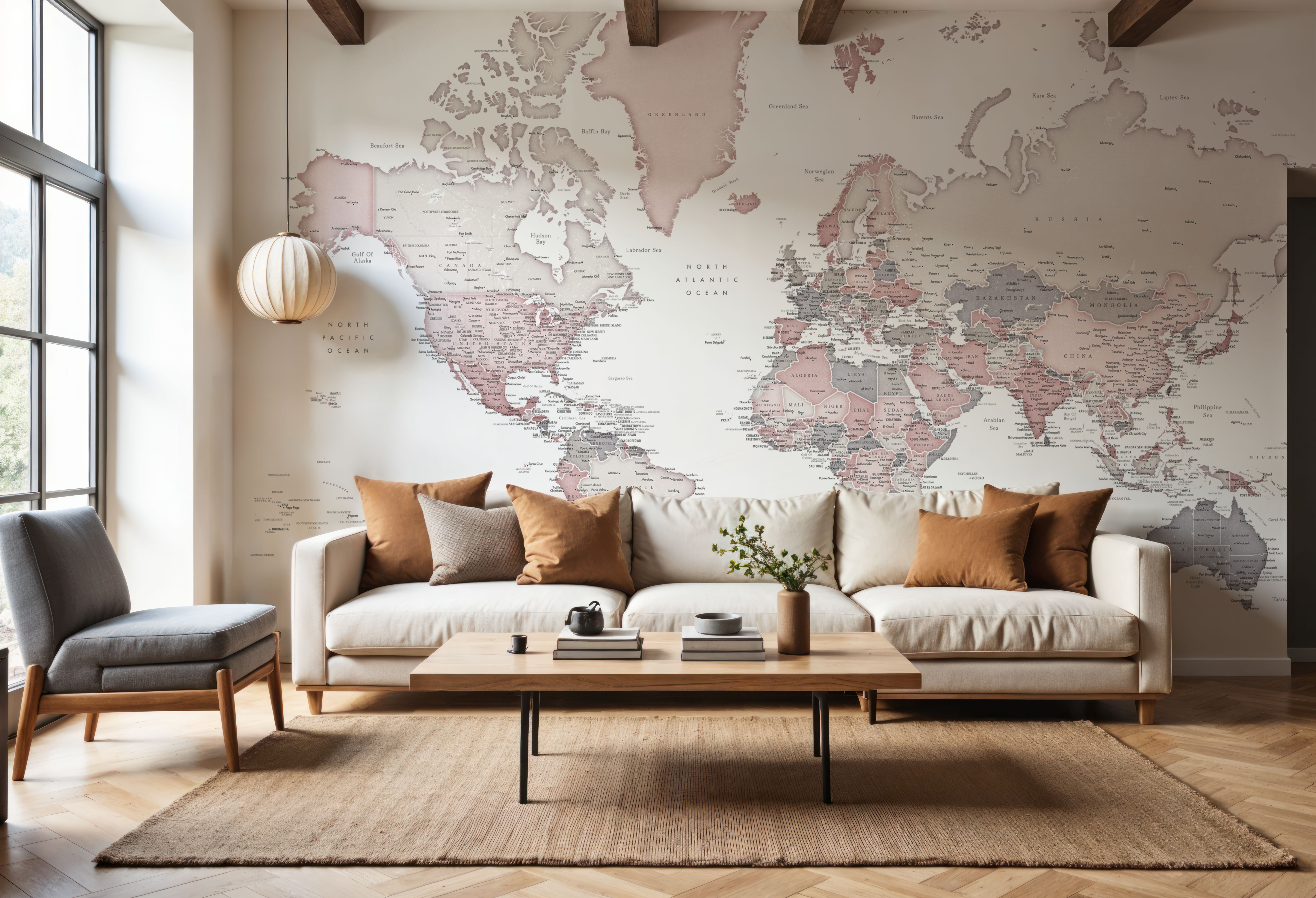 World Map Cities - Betsy