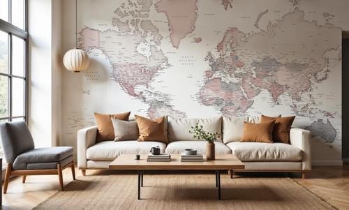 World Map Cities - Betsy