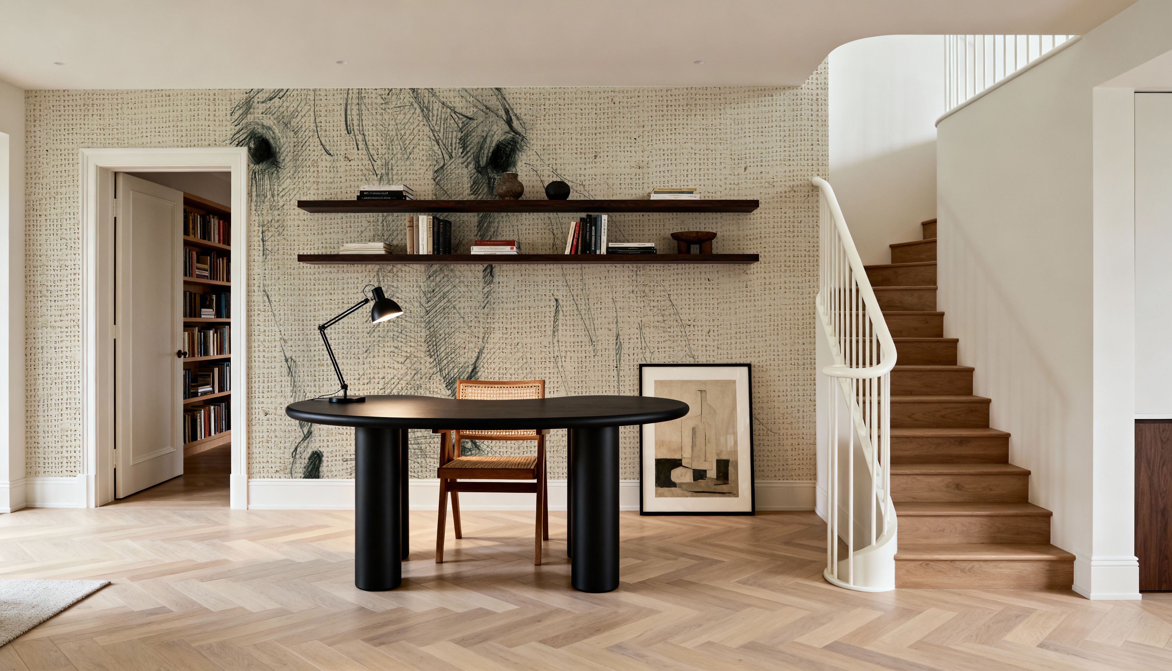 Horse Sketch on Burlap