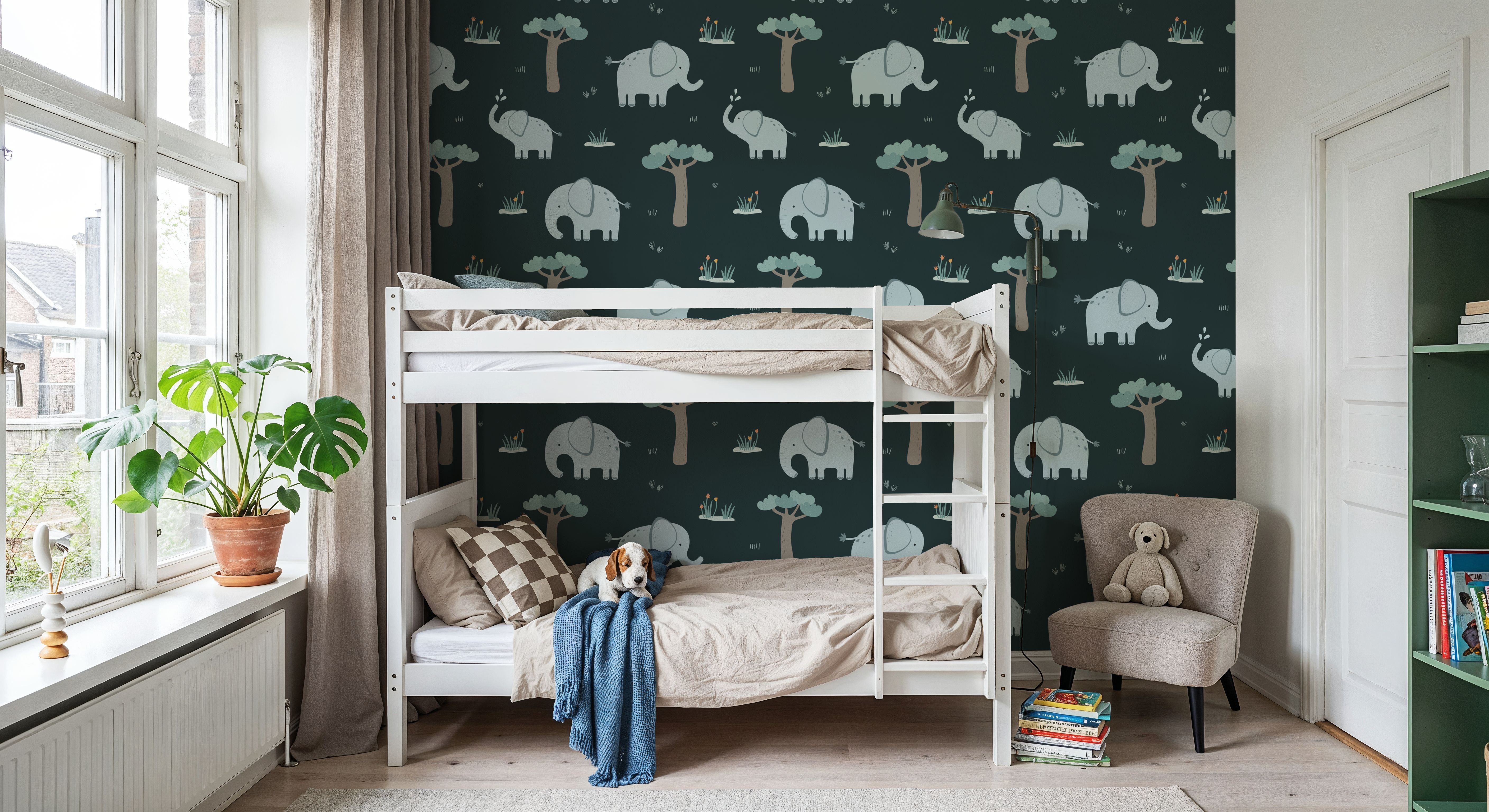 Elephant Greetings Illustration