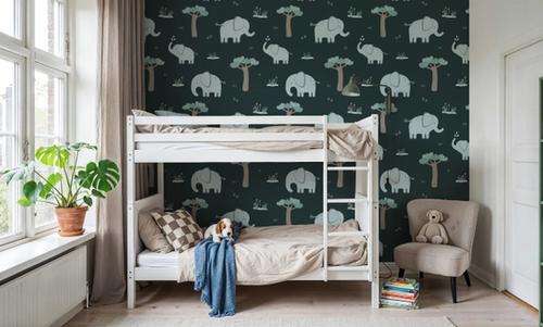 Elephant Greetings Illustration