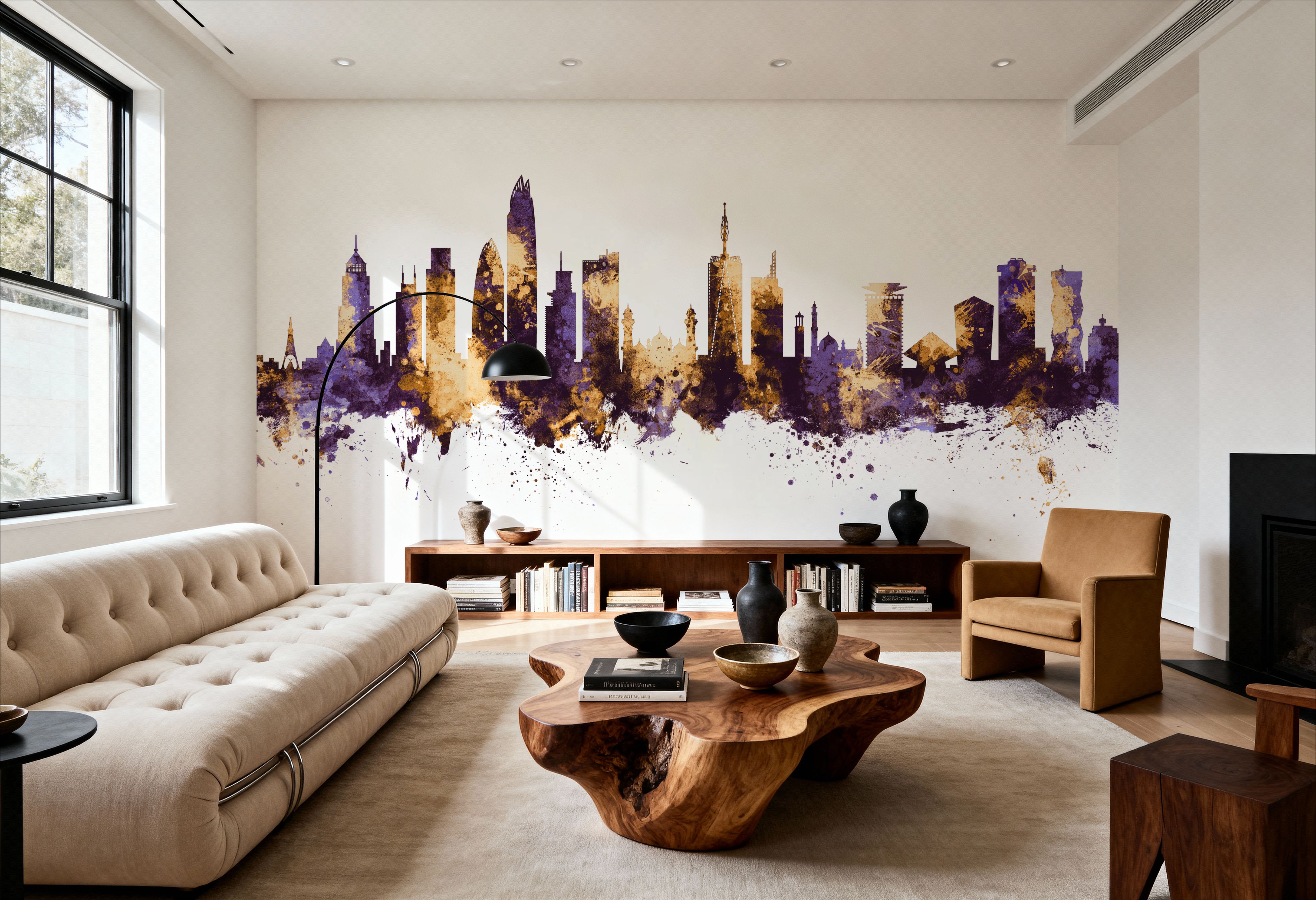 Nairobi Kenya Skyline Purple & Gold