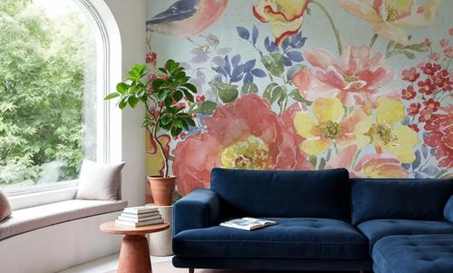 Floral Focus Blue