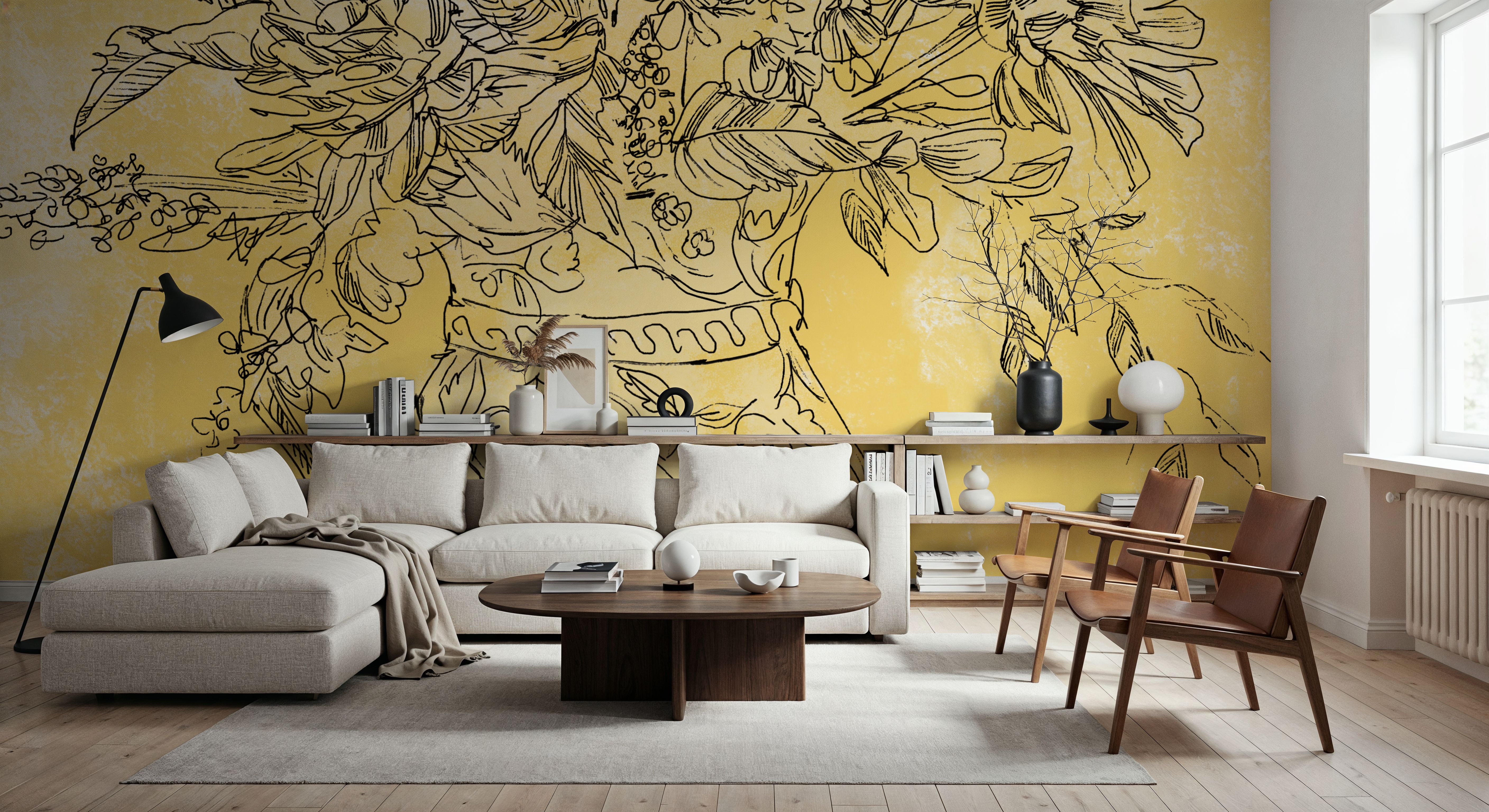 Zinnias in Pitcher Sketch