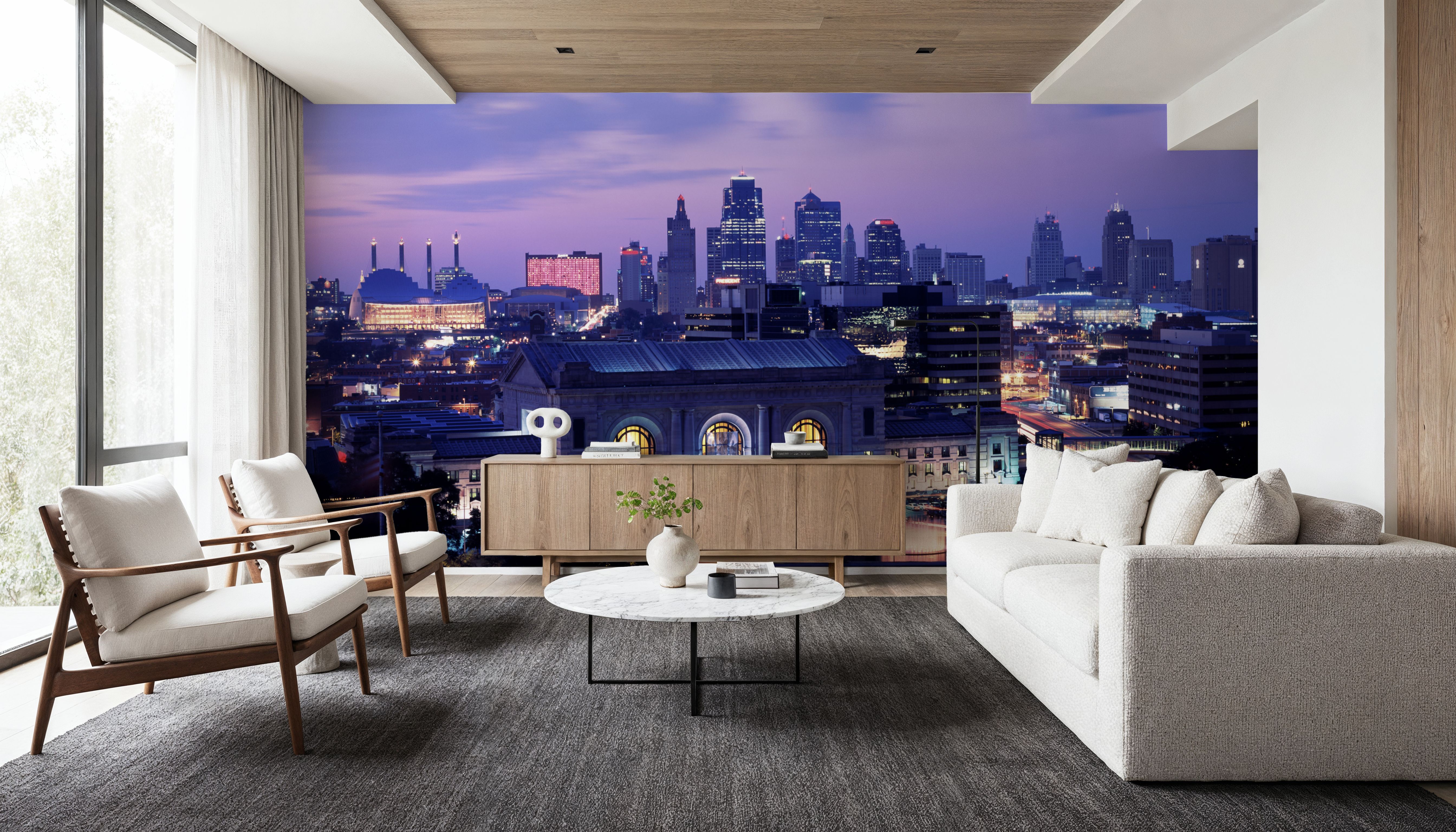 Purple Gradient Twilight Metropolis