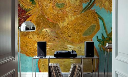Vase with Twelve Sunflowers