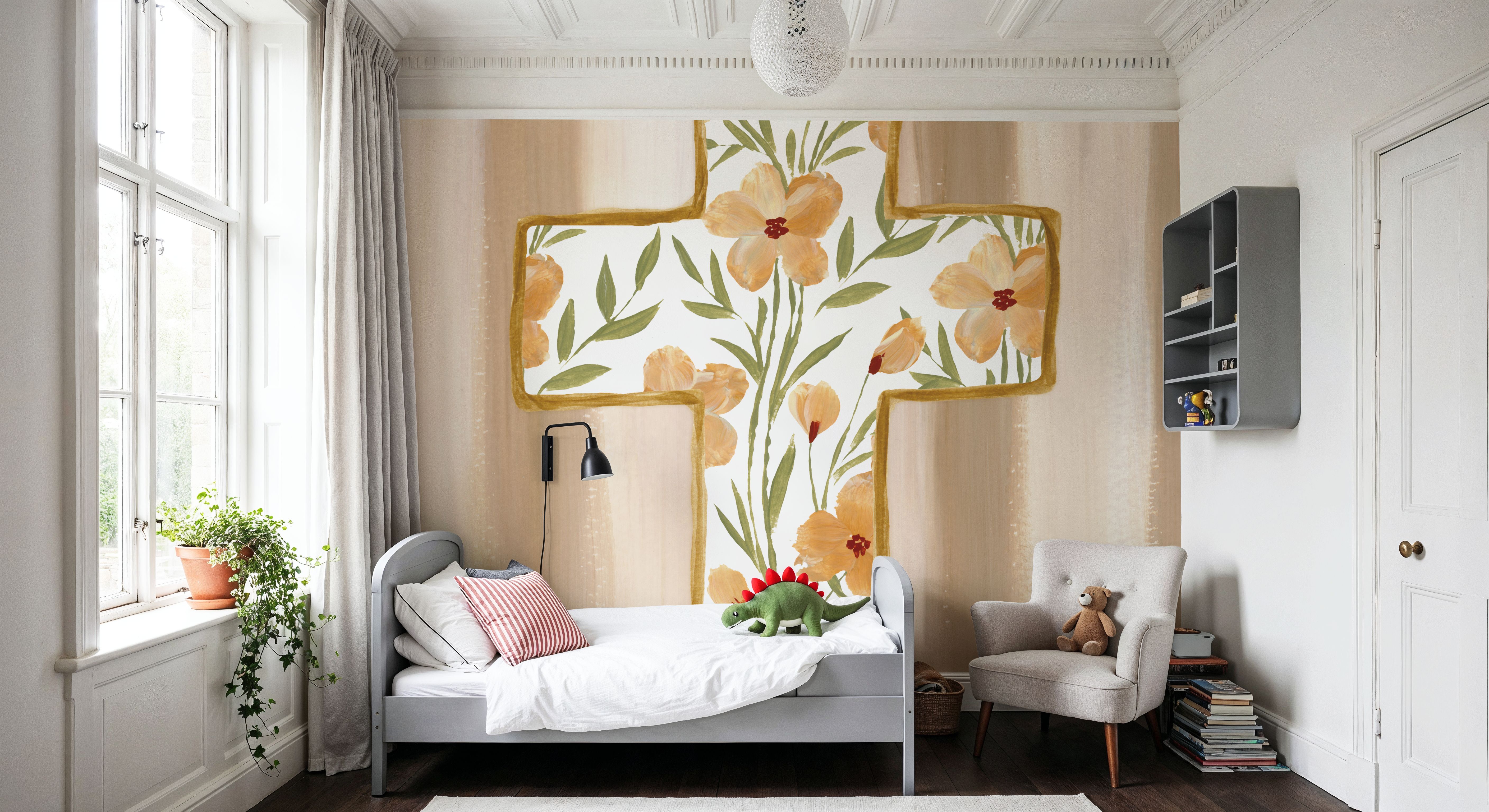Floral Cross I
