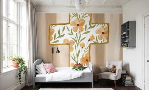 Floral Cross I