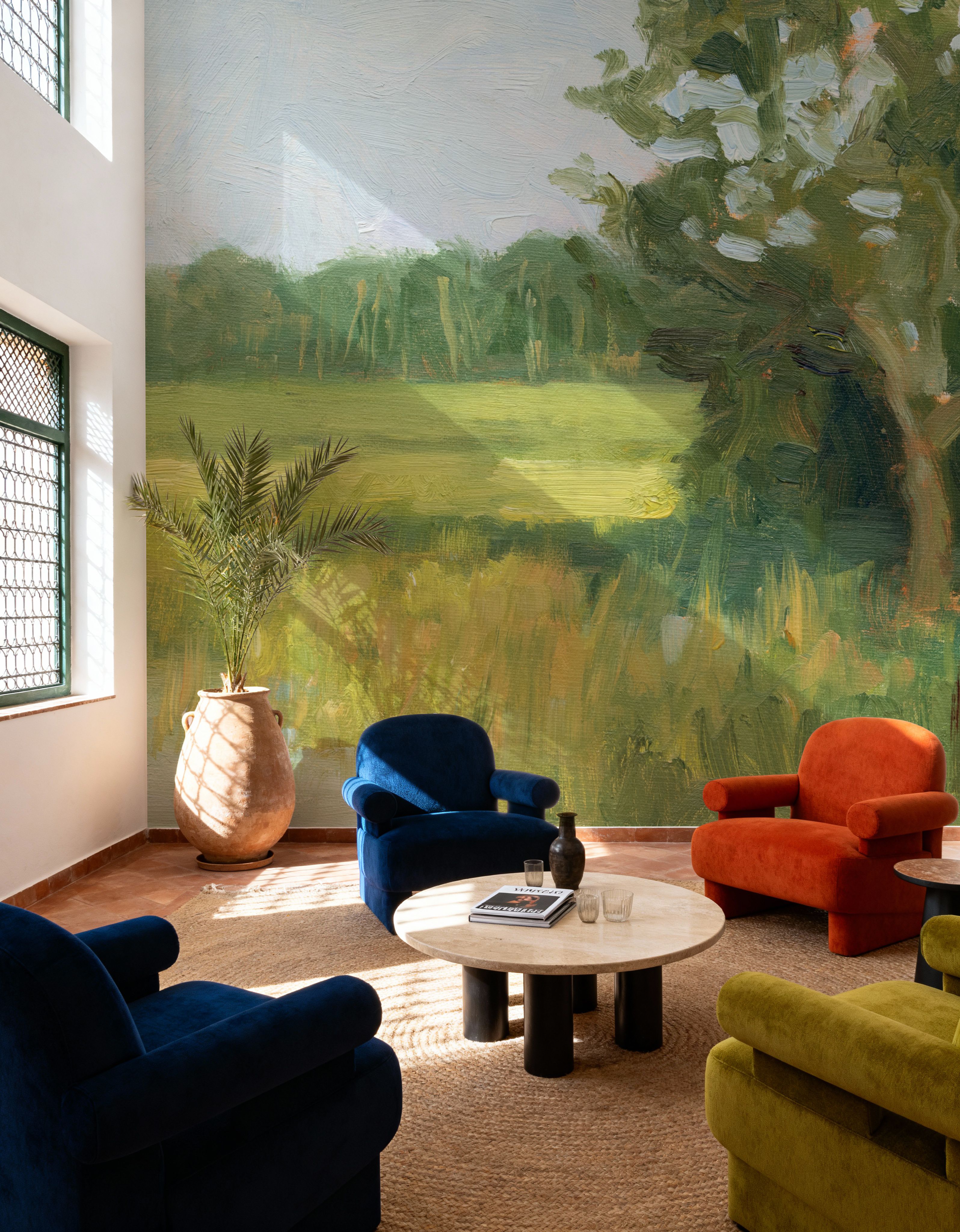 Wall Mural - Across the Cove - Contemporary Landscapes mural wallpaper - Living room - Wallism US - Premium, Textured or Peel & Stick