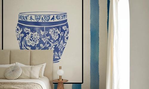 Chinoiserie Vase IV Stripes