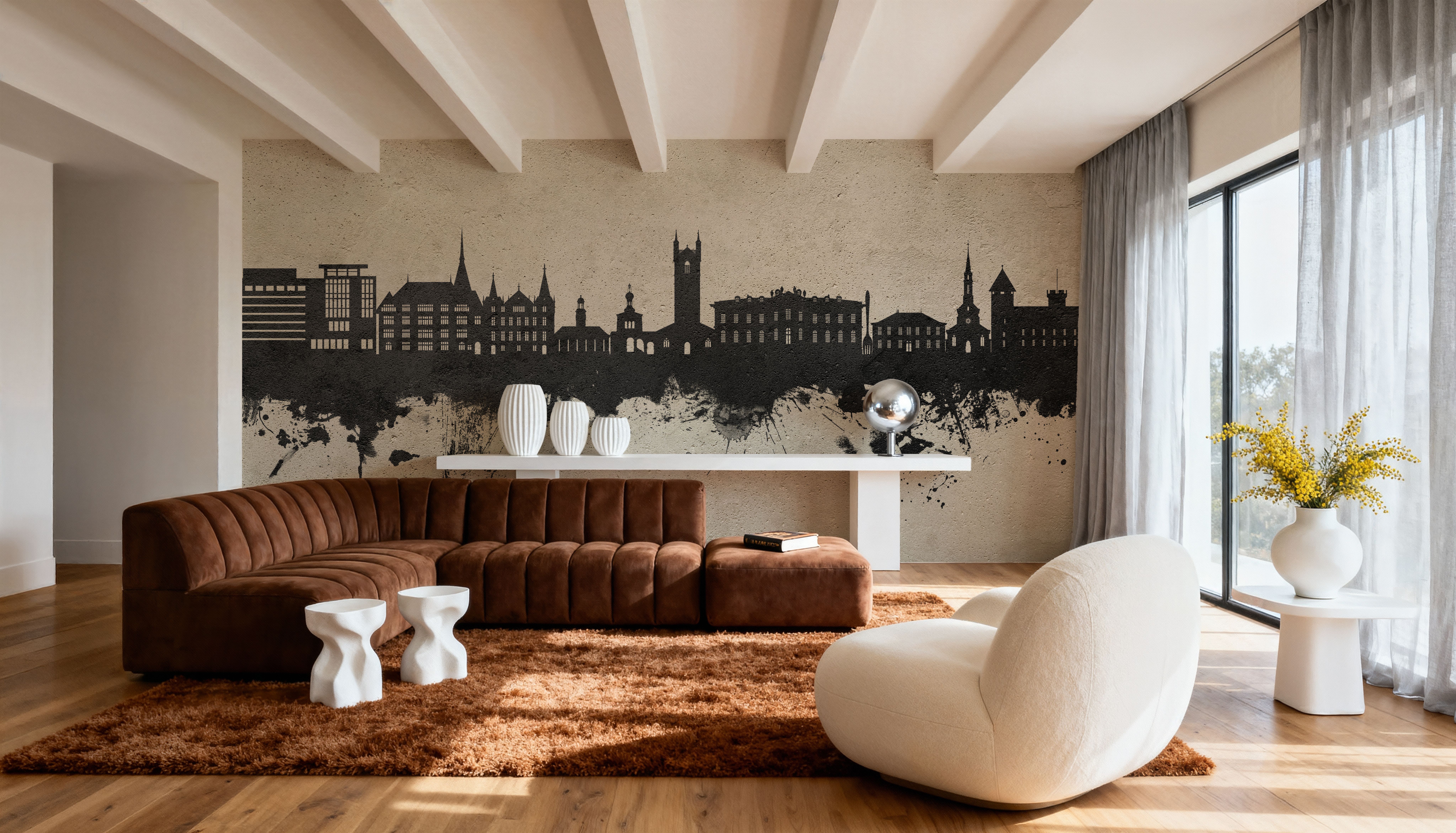 Vevey Switzerland Skyline Concrete