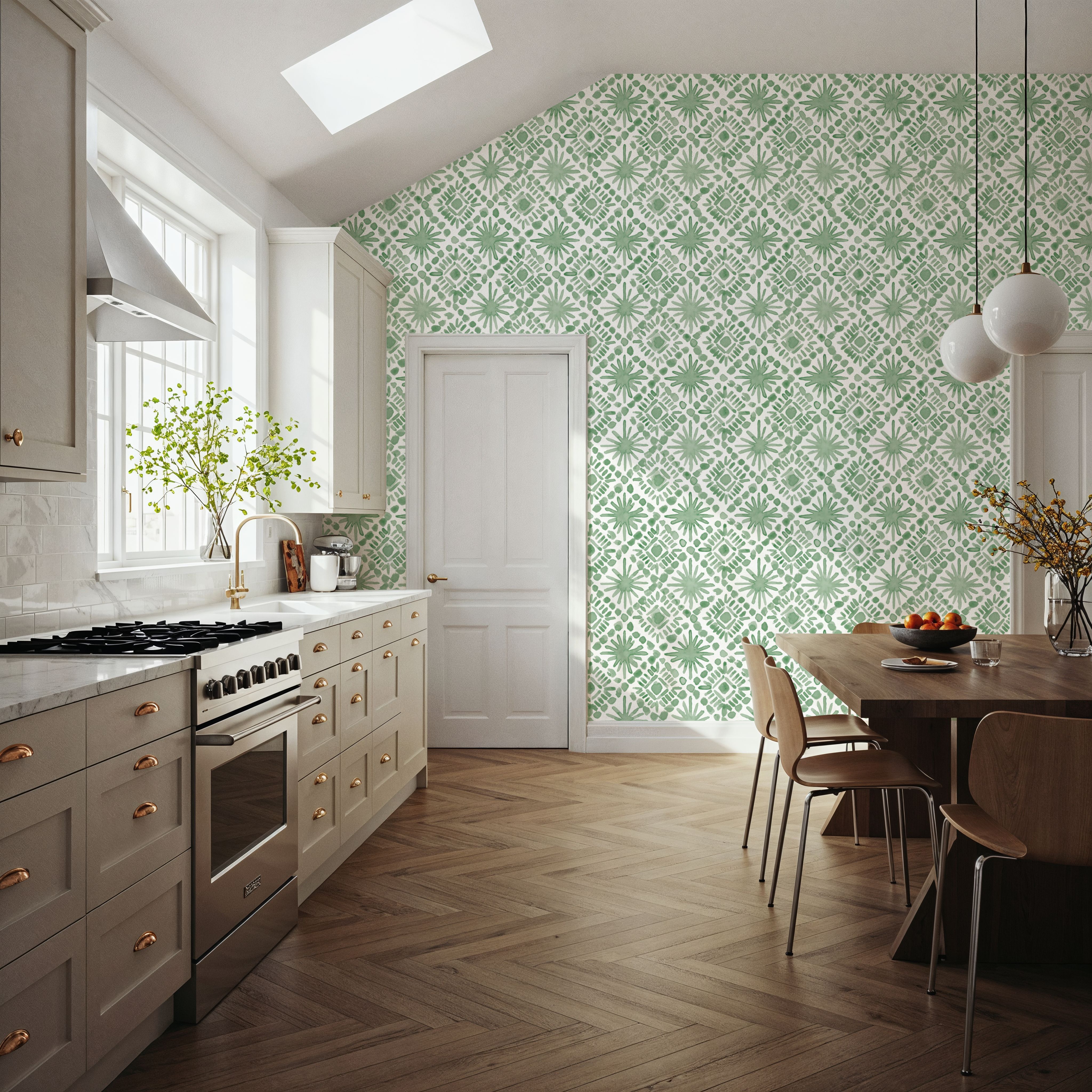 Paradise Splash Dark Green