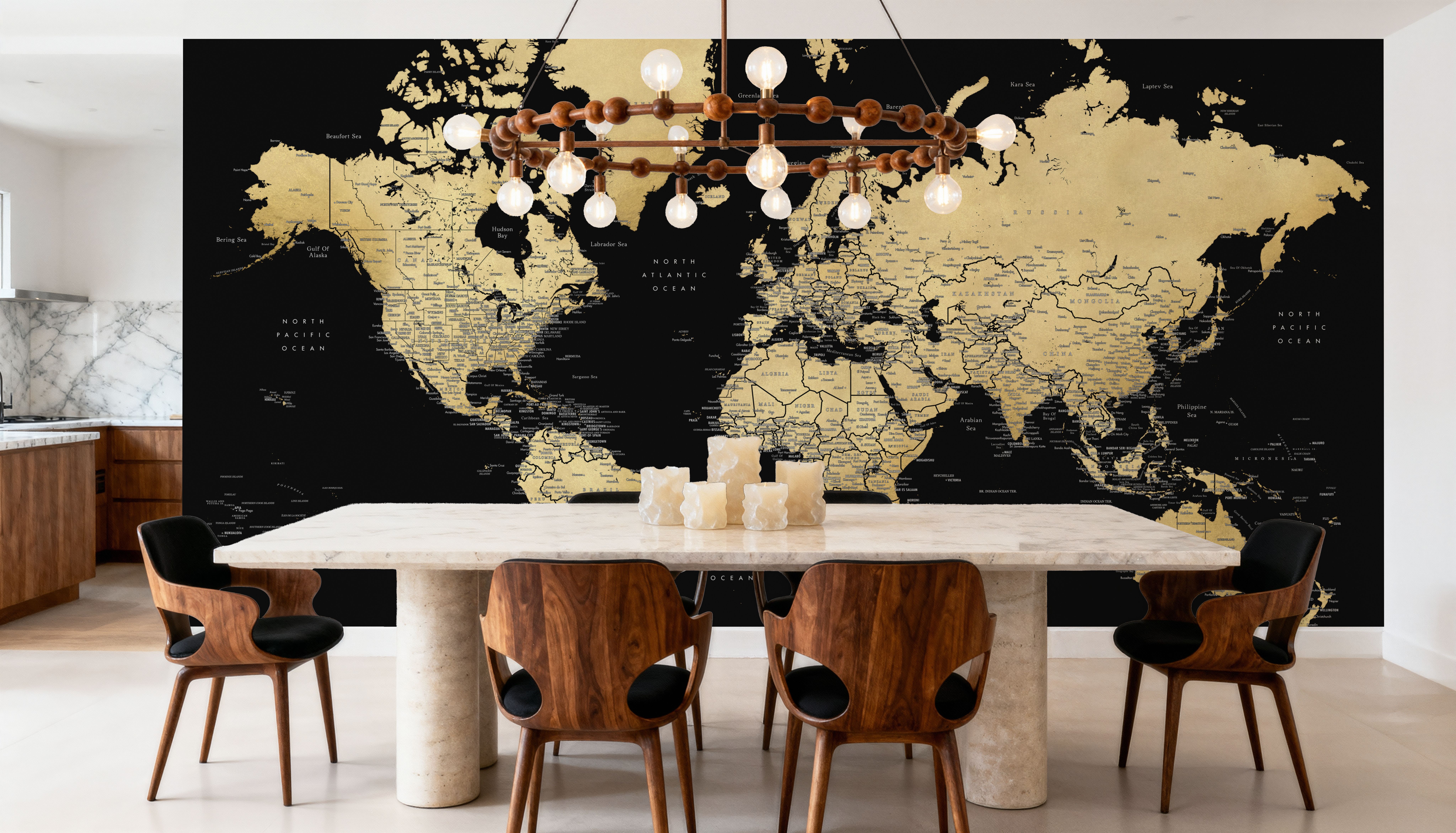 World Map Cities - Eleni