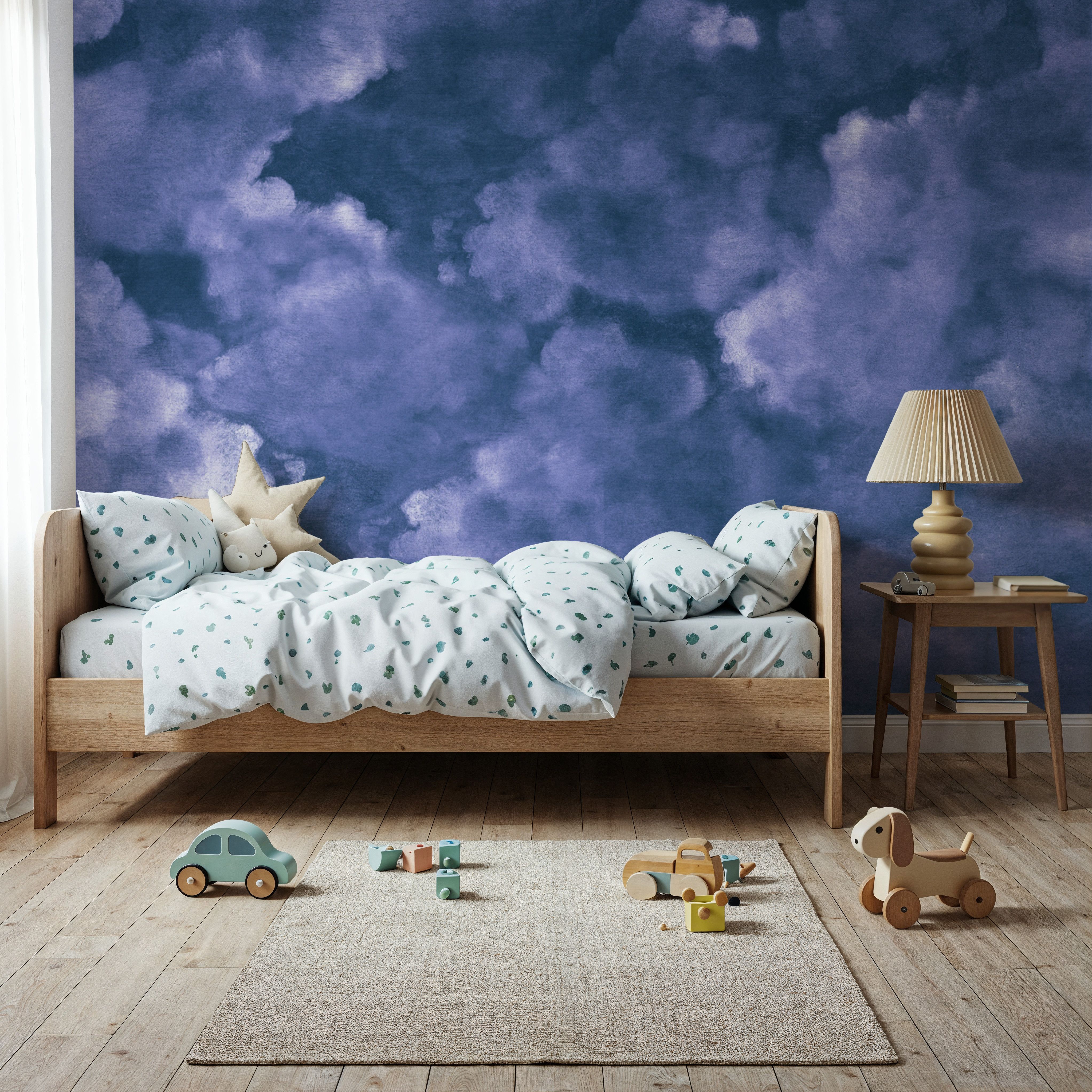 Painted Dreamy Clouds, Purple