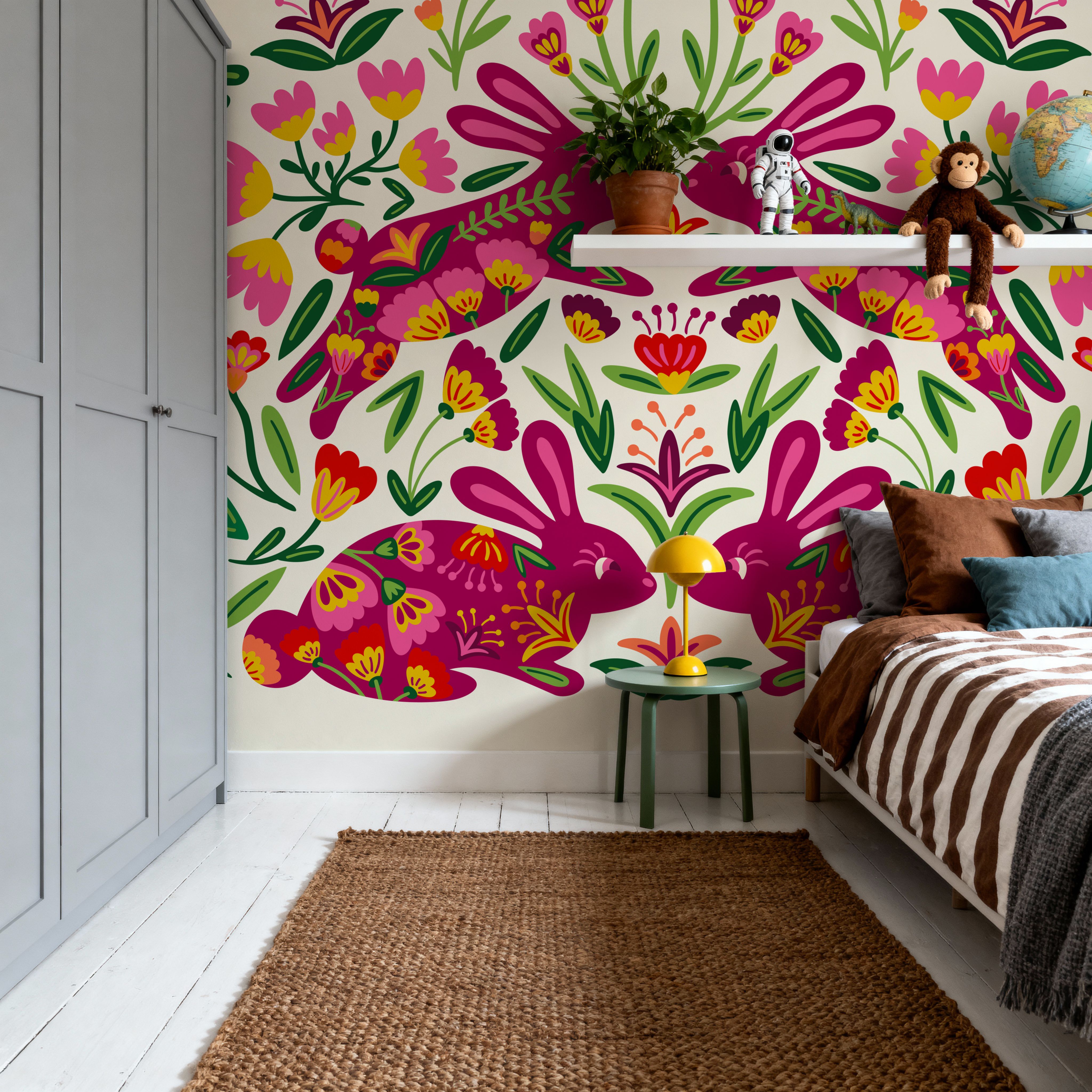 Otomi Rabbits & Flowers