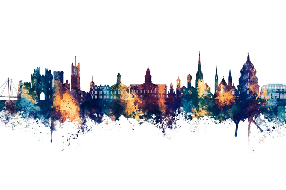 Lancaster England Skyline Blue & Bronze