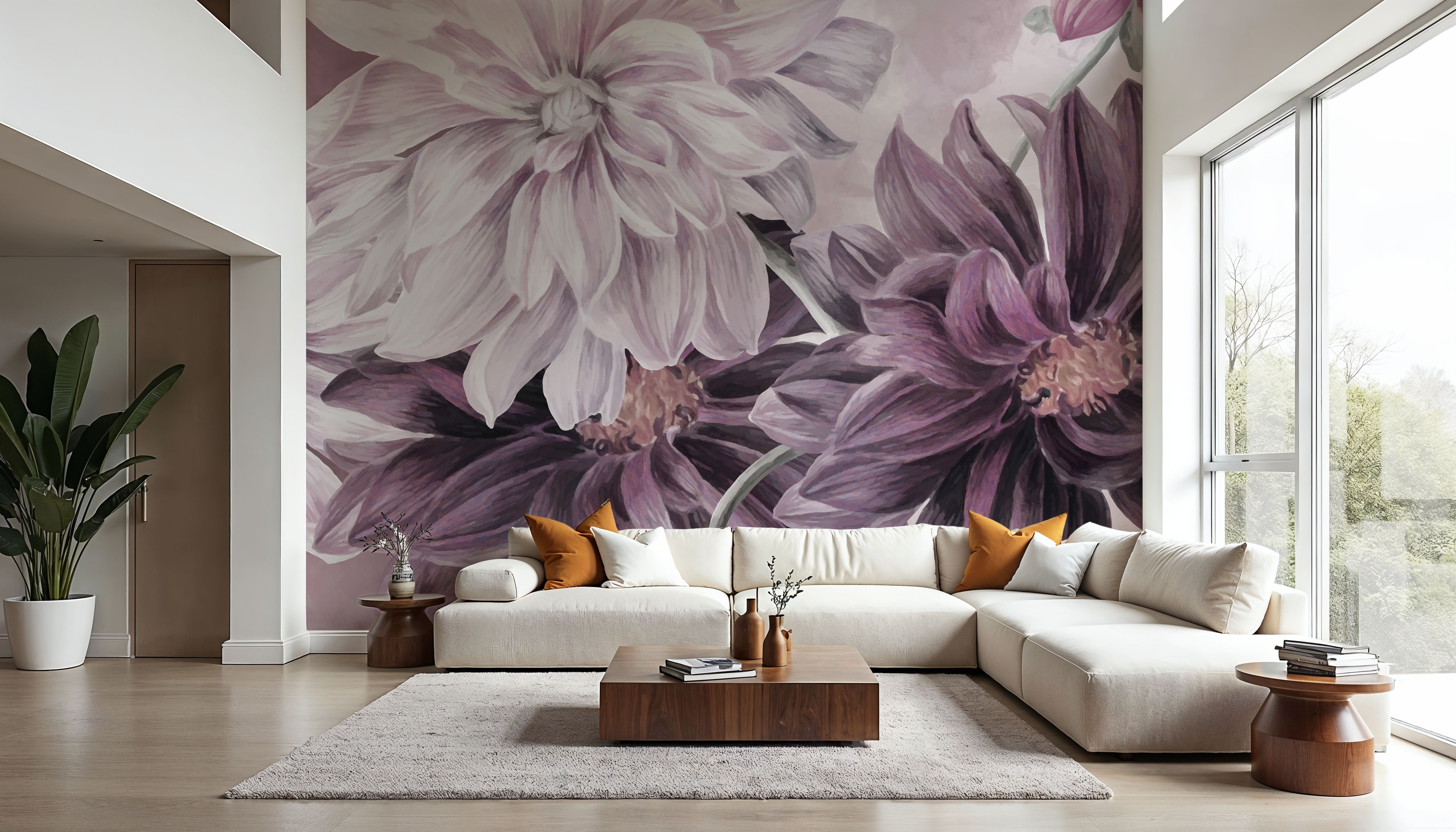 Focus on the Dahlia Red, Wallpaper