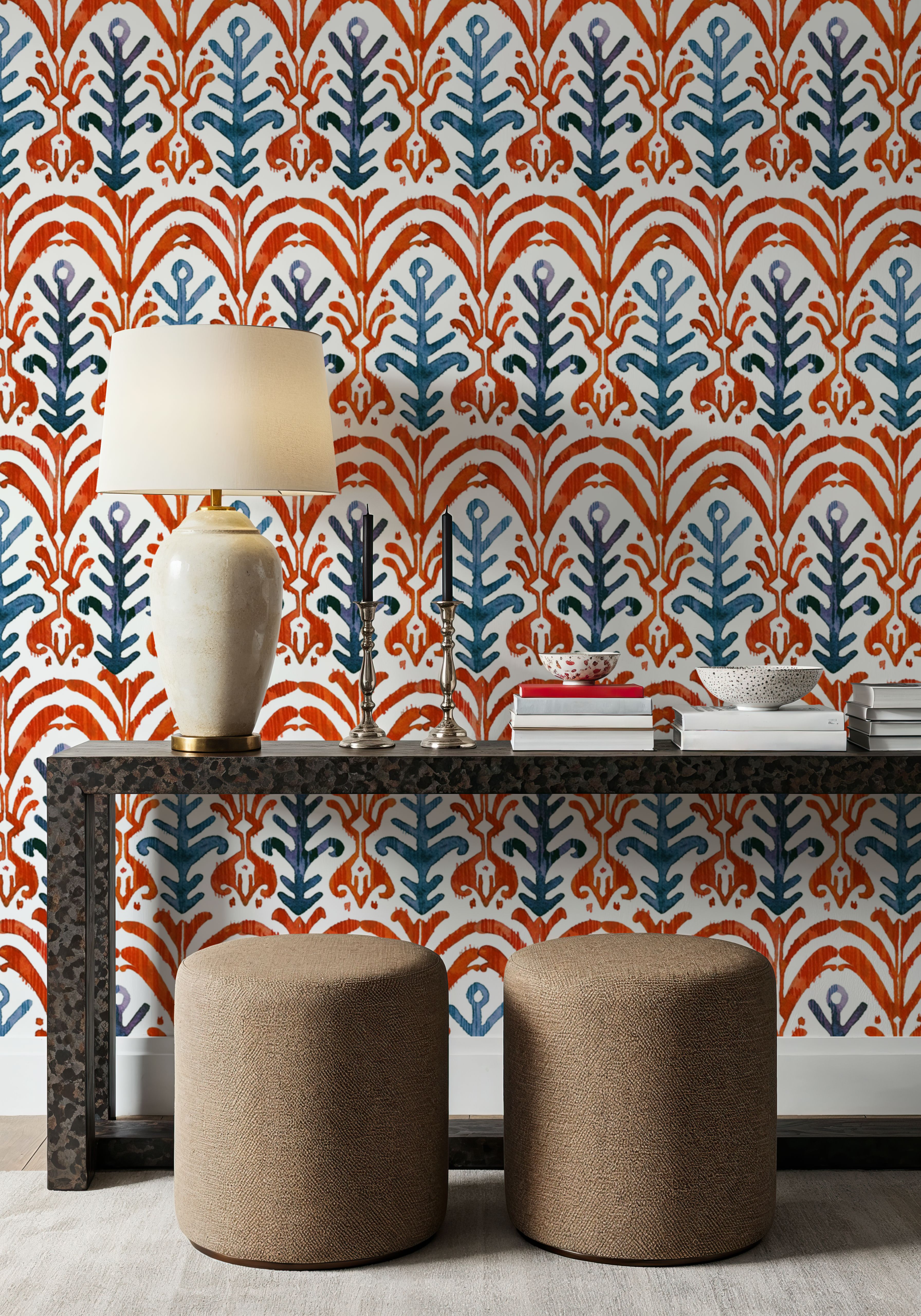 Sri Lanka Ikat tapet 100 % PVC-frit og ugiftigt