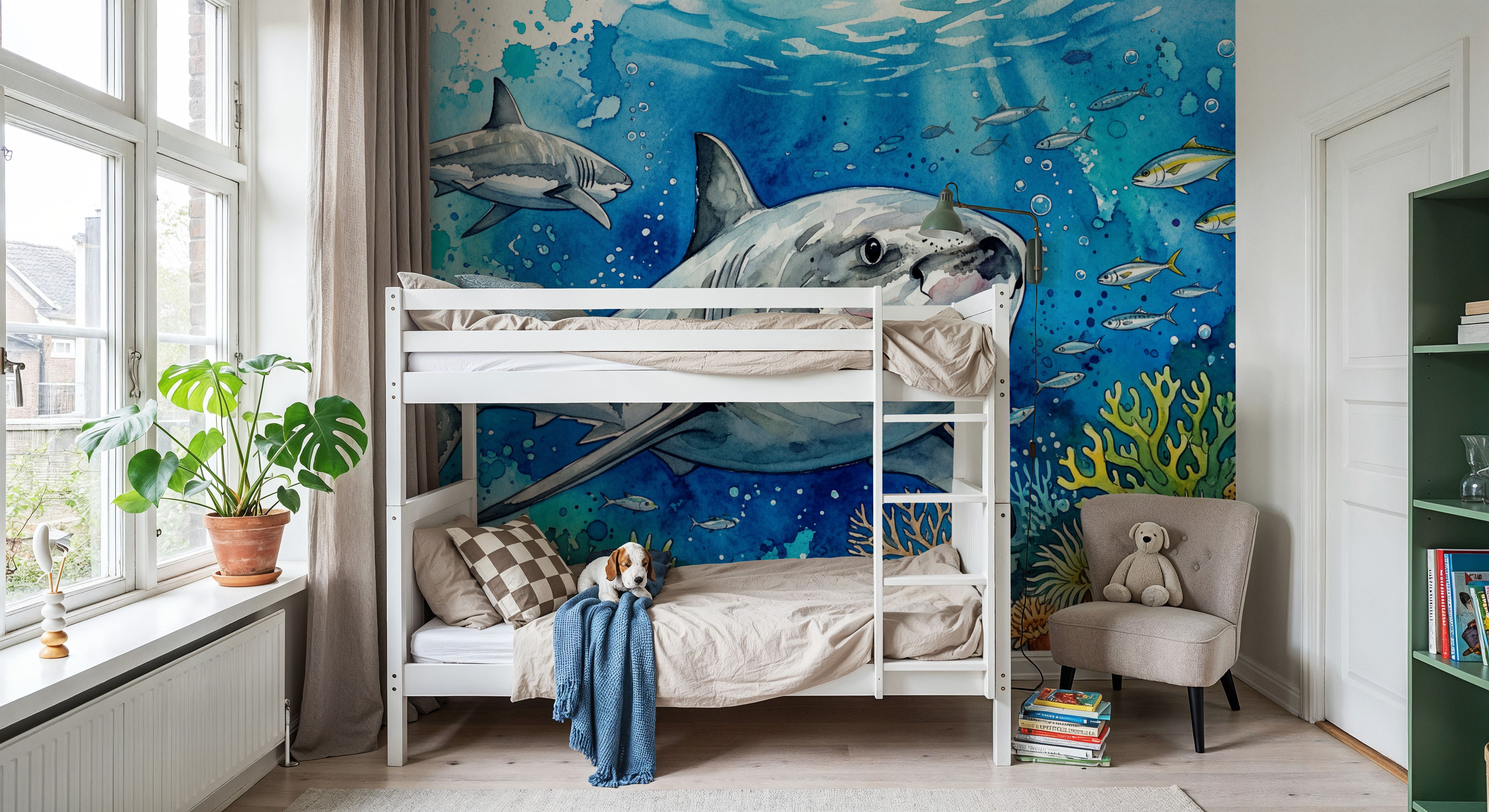 White Shark 2 - Watercolor Predators Series