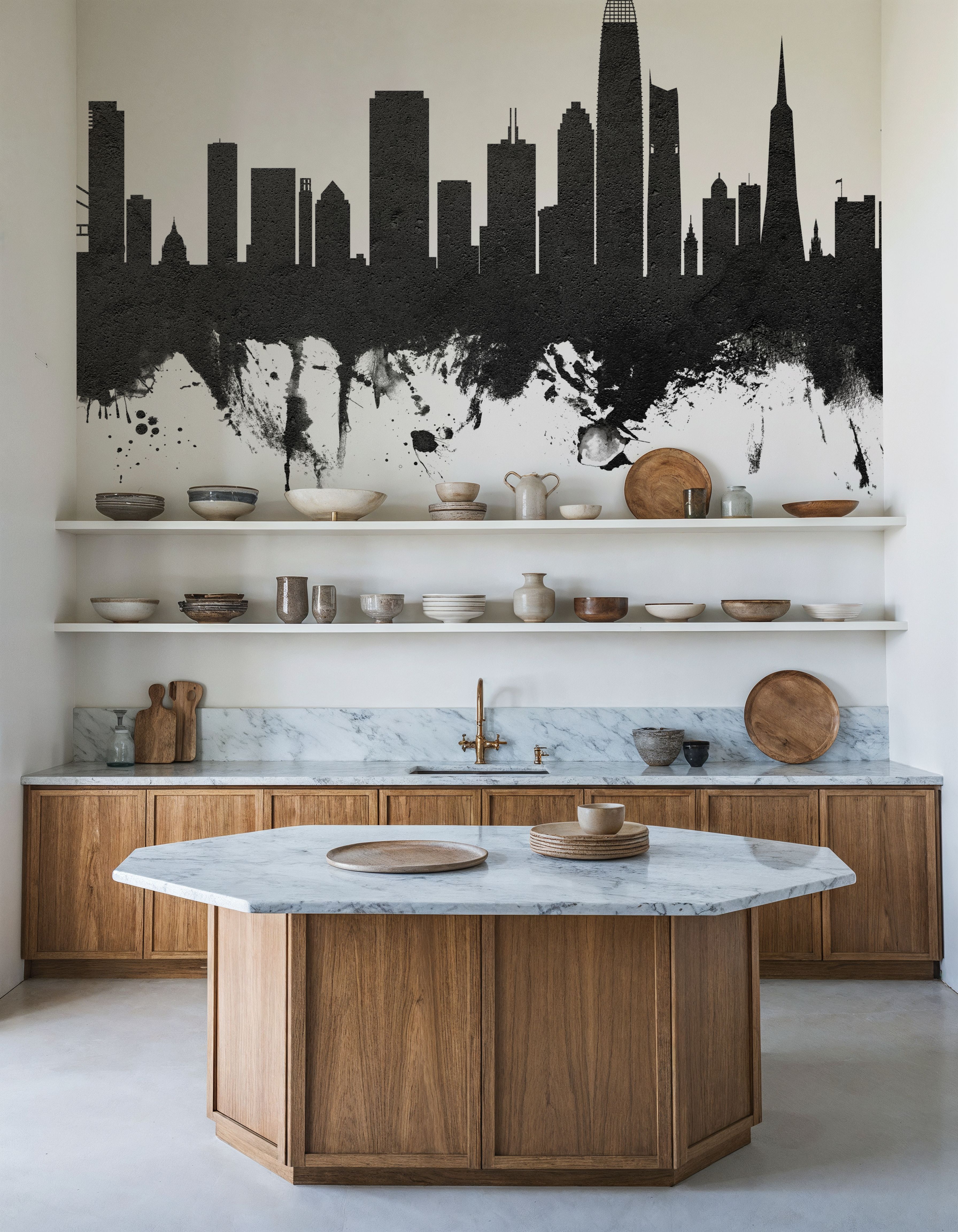 San Francisco Skyline Black & White