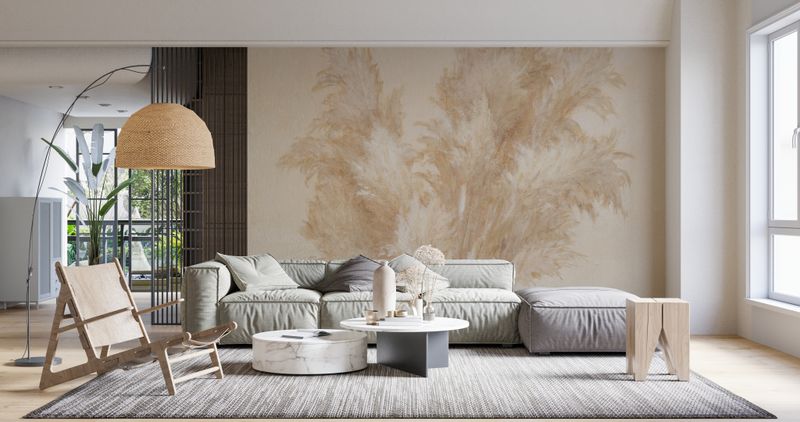 Pampas Glow I wallpaper mural 100% PVC-free and non-toxic