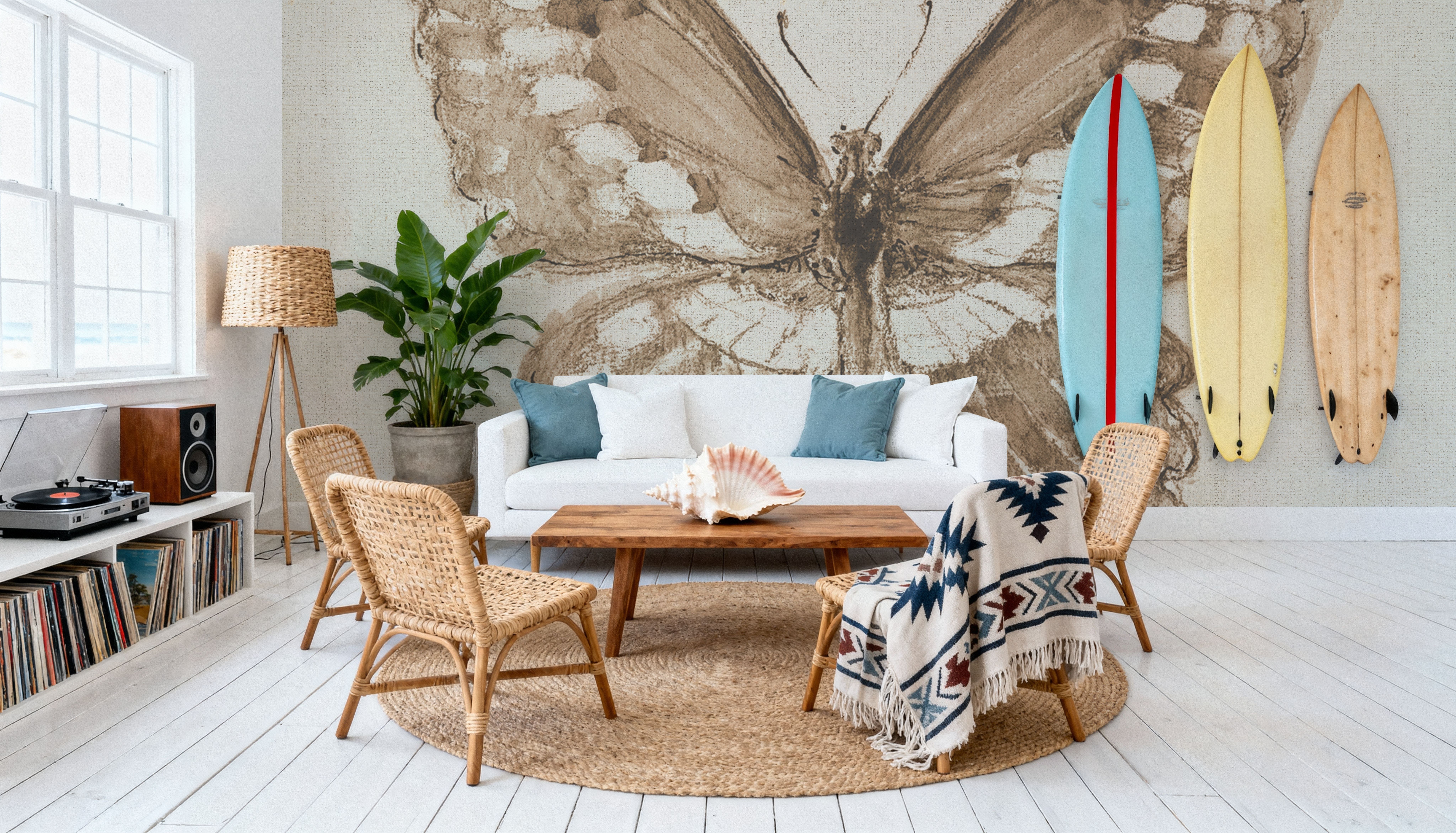 A Blue Note Butterfly II, Tapeten