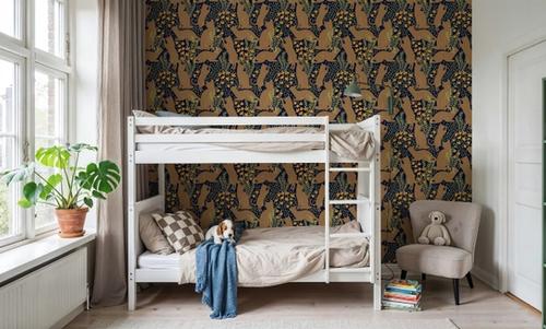 Hunters in The Garden, Navy & Beige