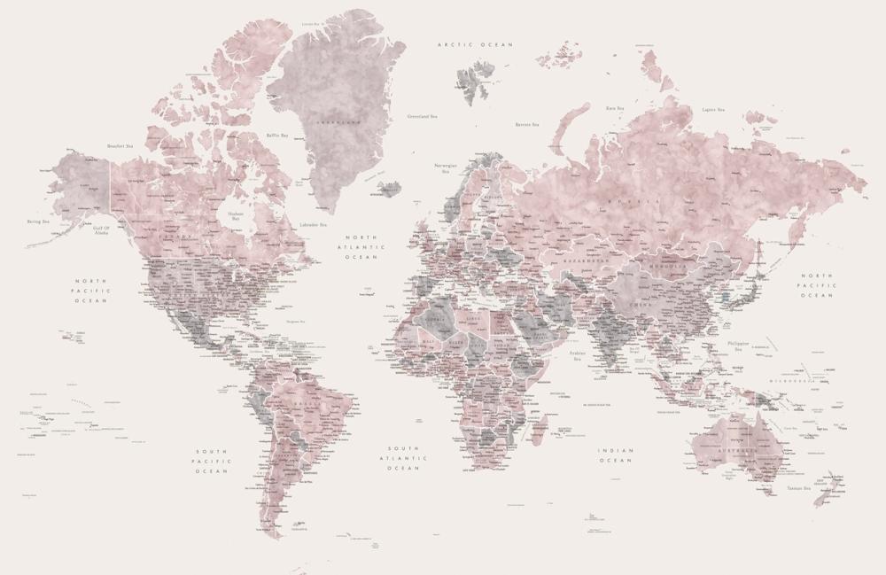 World Map Cities - Madelia