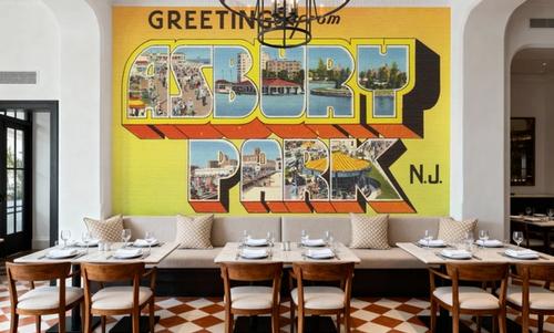 Greetings from Asbury Park NJ. - Screenprint Postcard