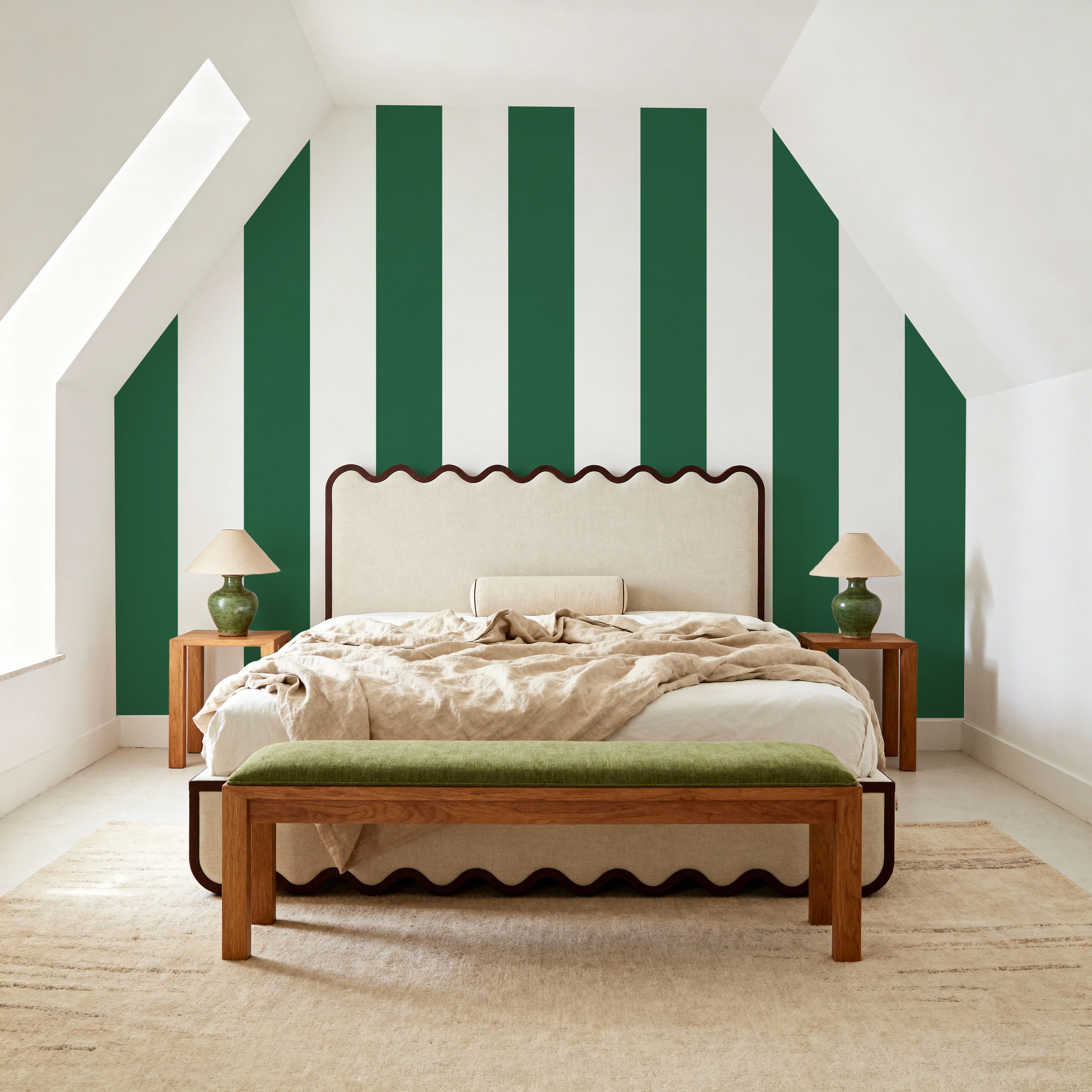 Circus Stripes, Salamander Green