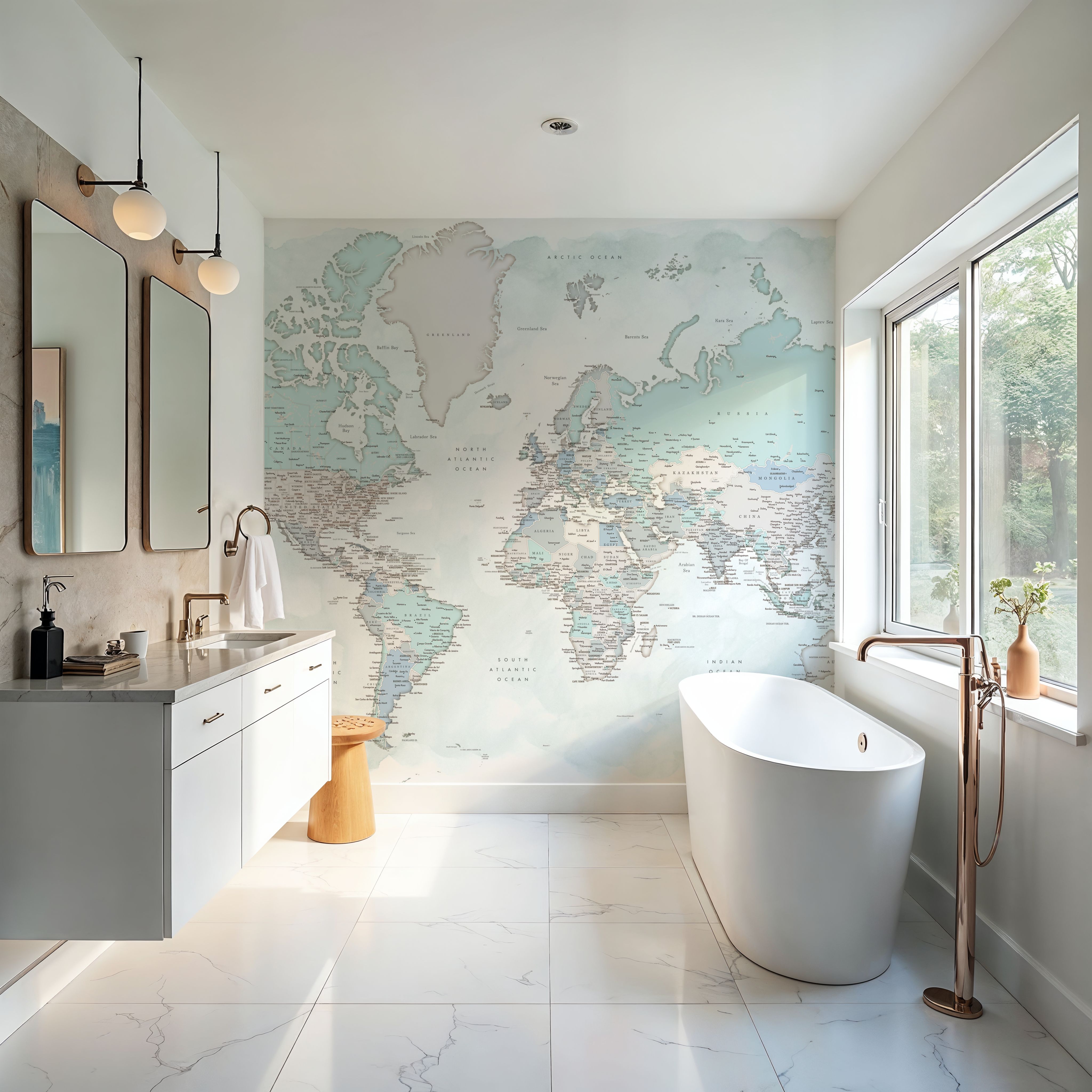 World Map Cities - Rebe