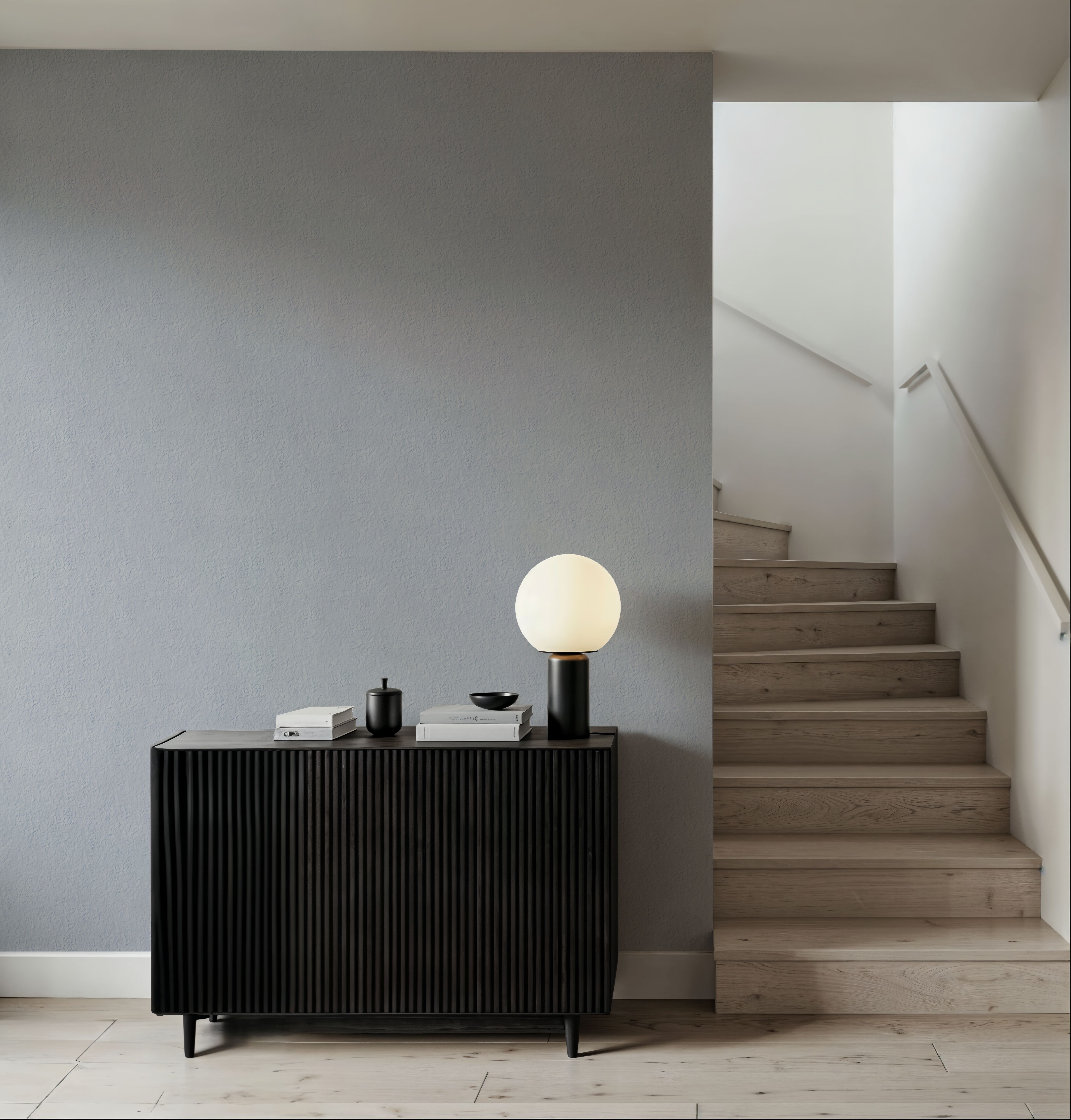 Faux Sand Stucco Finish, Ice Blue, Wallpaper