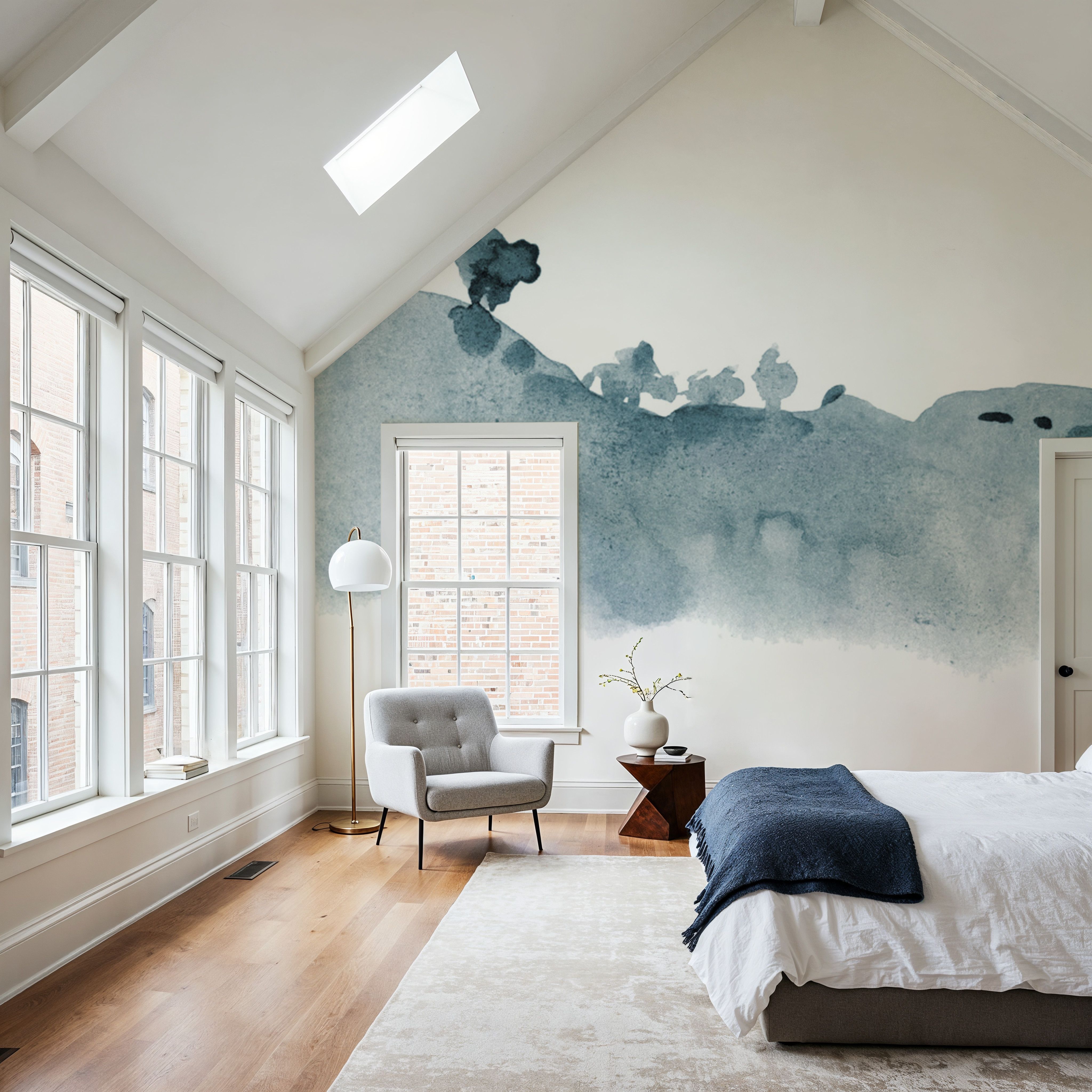 Tranquil Hillside, Dusty Blue
